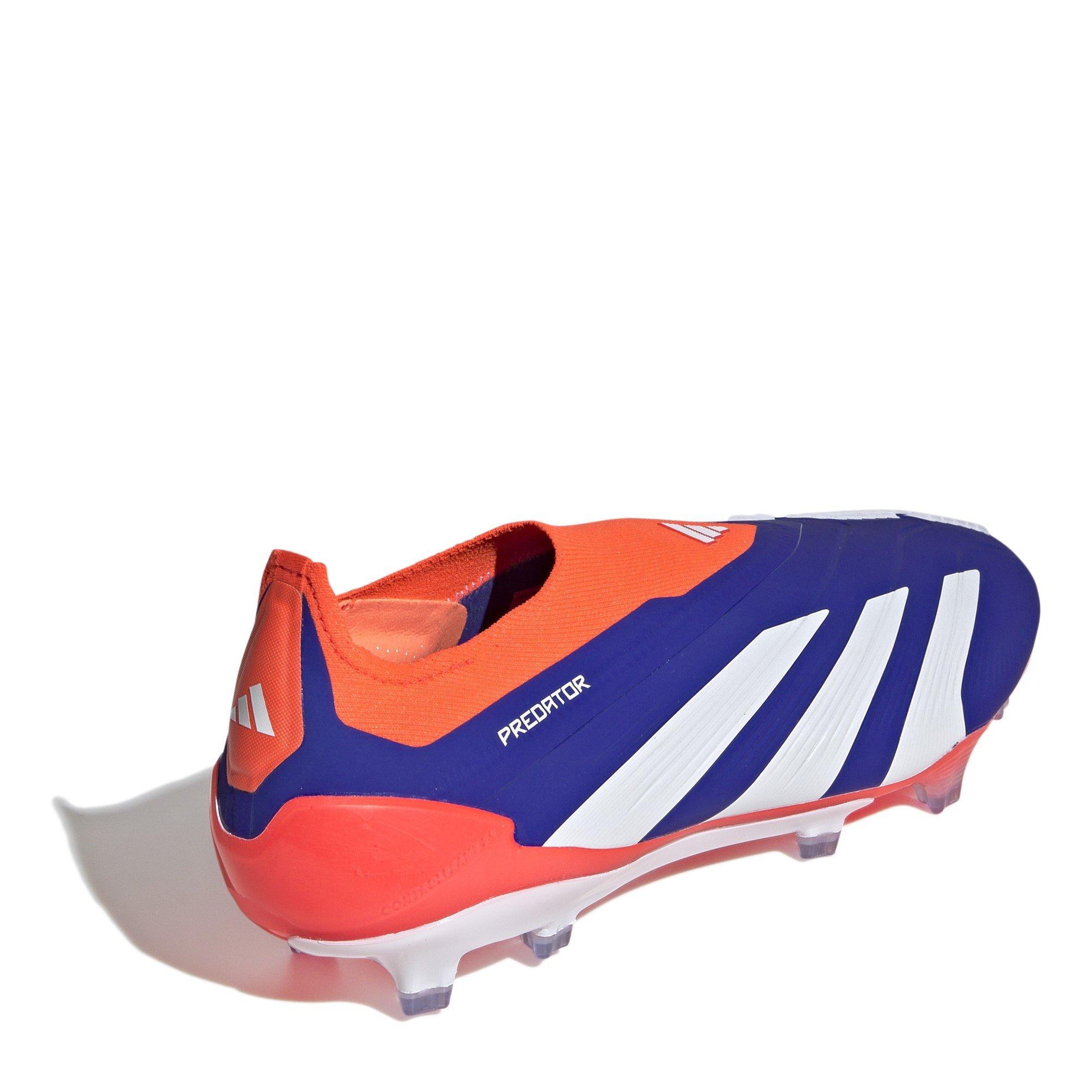 lucid blue - adidas - Predator Elite Laceless Juniors Firm Ground Football Boots - 4