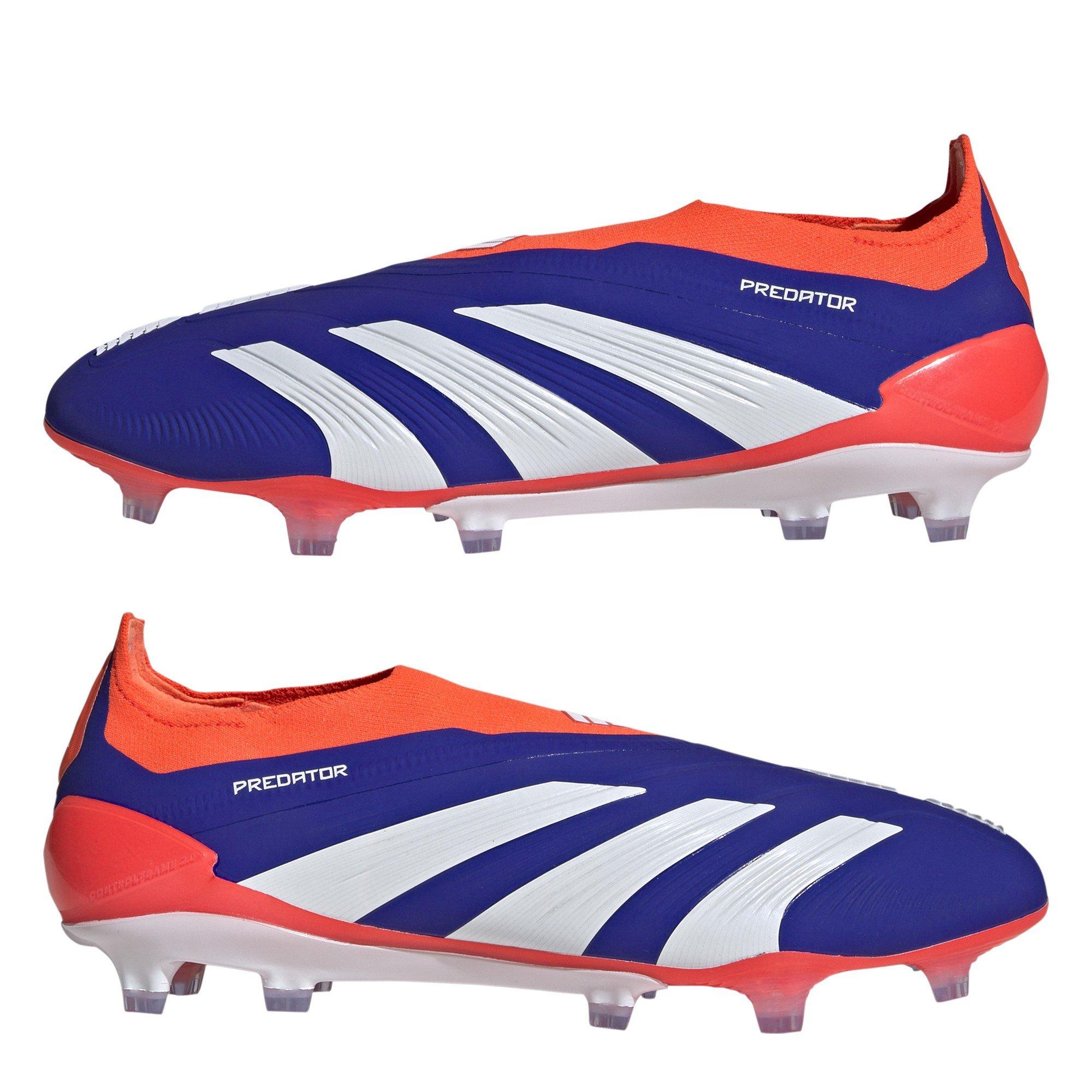 lucid blue - adidas - Predator Elite Laceless Juniors Firm Ground Football Boots - 9