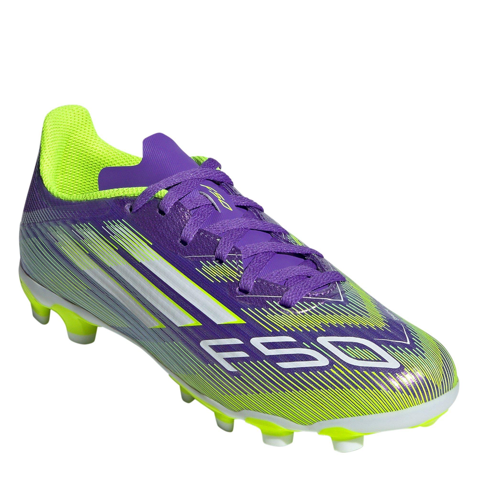 Purple/White - adidas - F50 League Juniors Multi-Ground Football Boots - 3