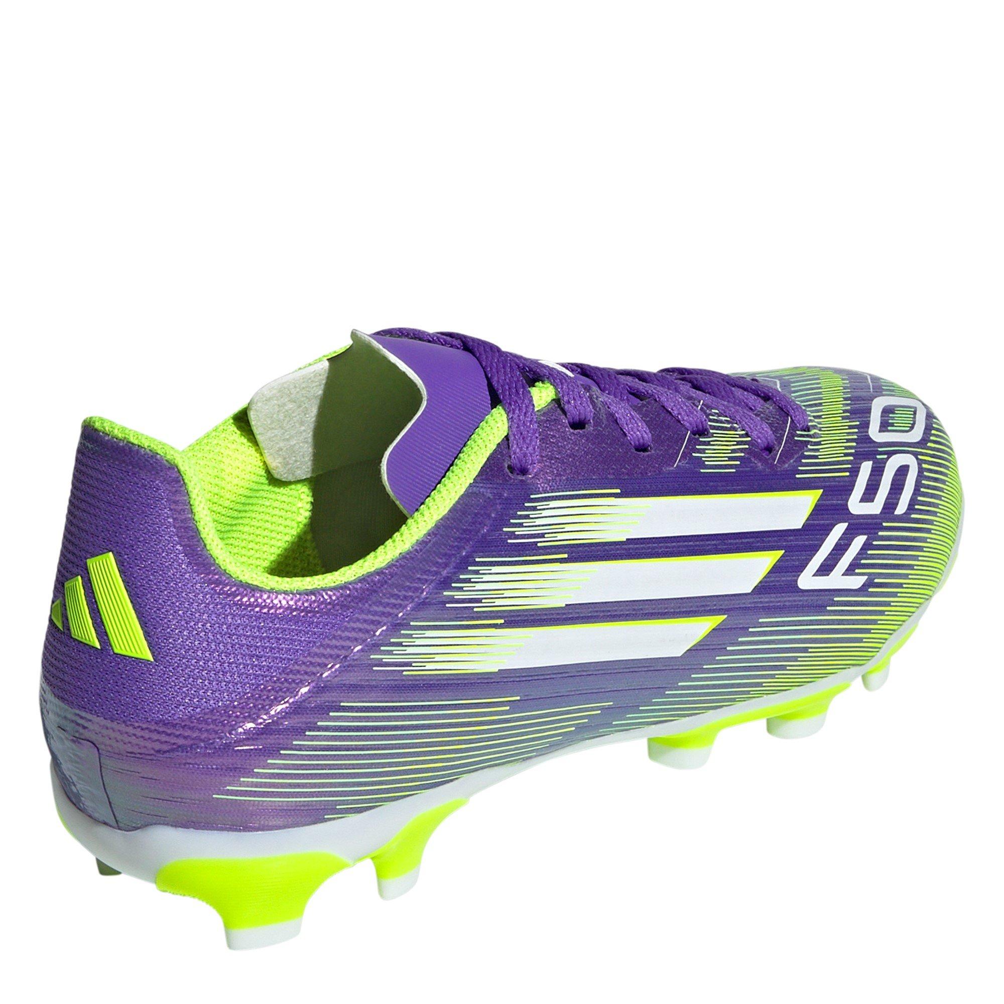 Purple/White - adidas - F50 League Juniors Multi-Ground Football Boots - 4