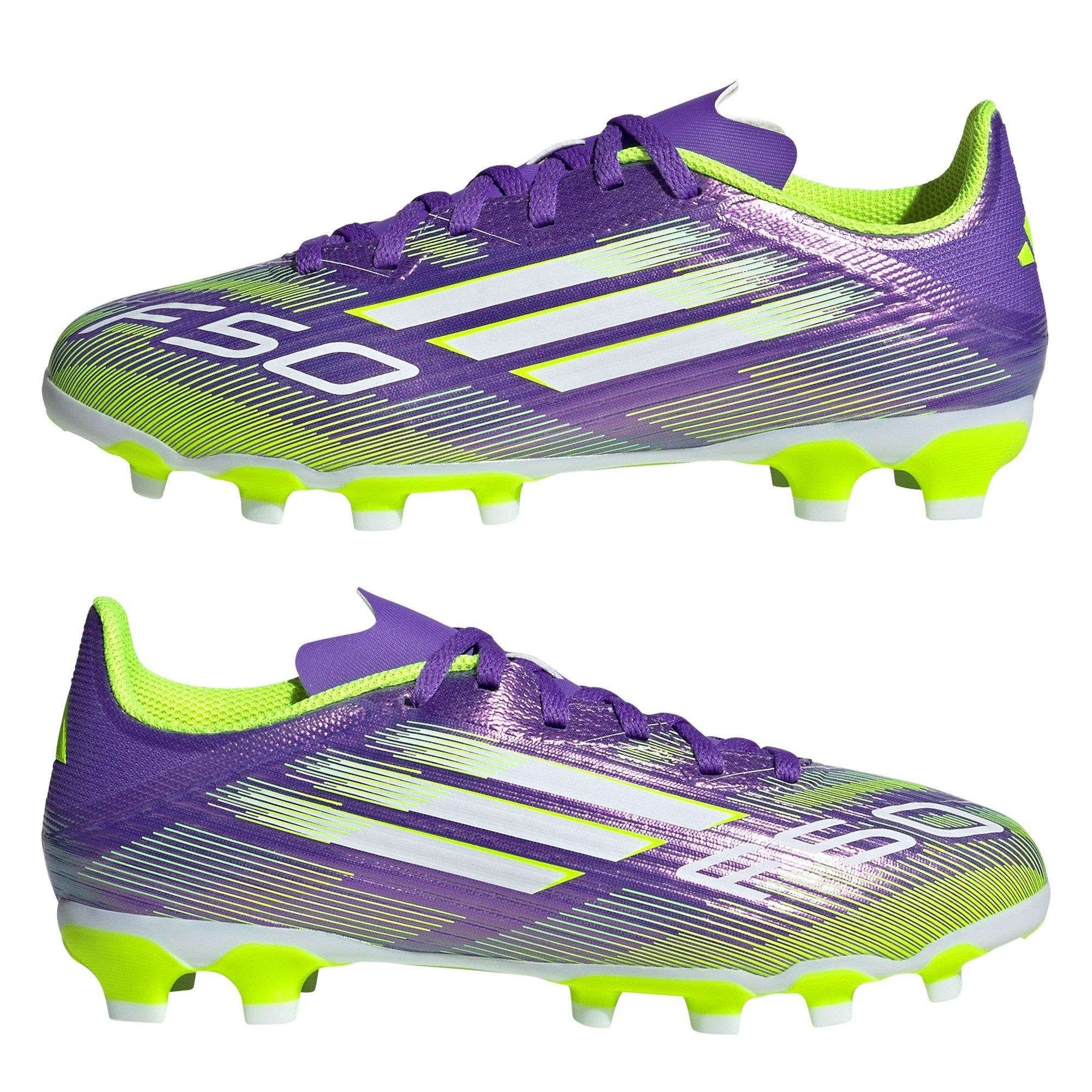Purple/White - adidas - F50 League Juniors Multi-Ground Football Boots - 9