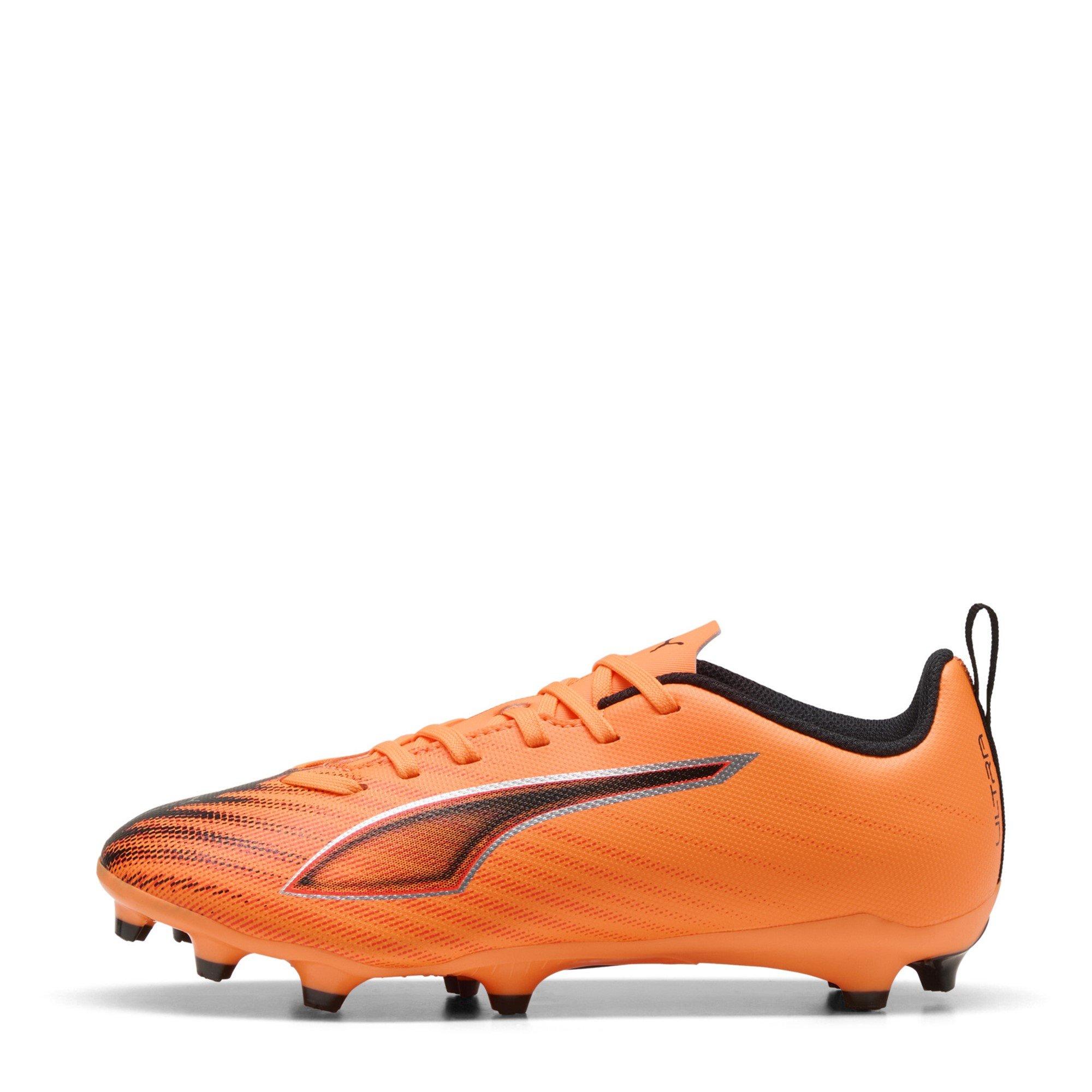 Orange/Black - Puma - Ultra 6 Match Juniors Firm Ground Football Boots - 2