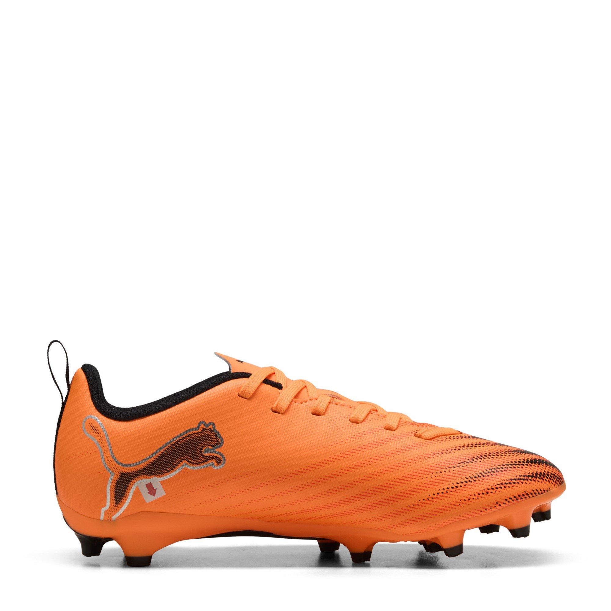 Orange/Black - Puma - Ultra 6 Match Juniors Firm Ground Football Boots - 4