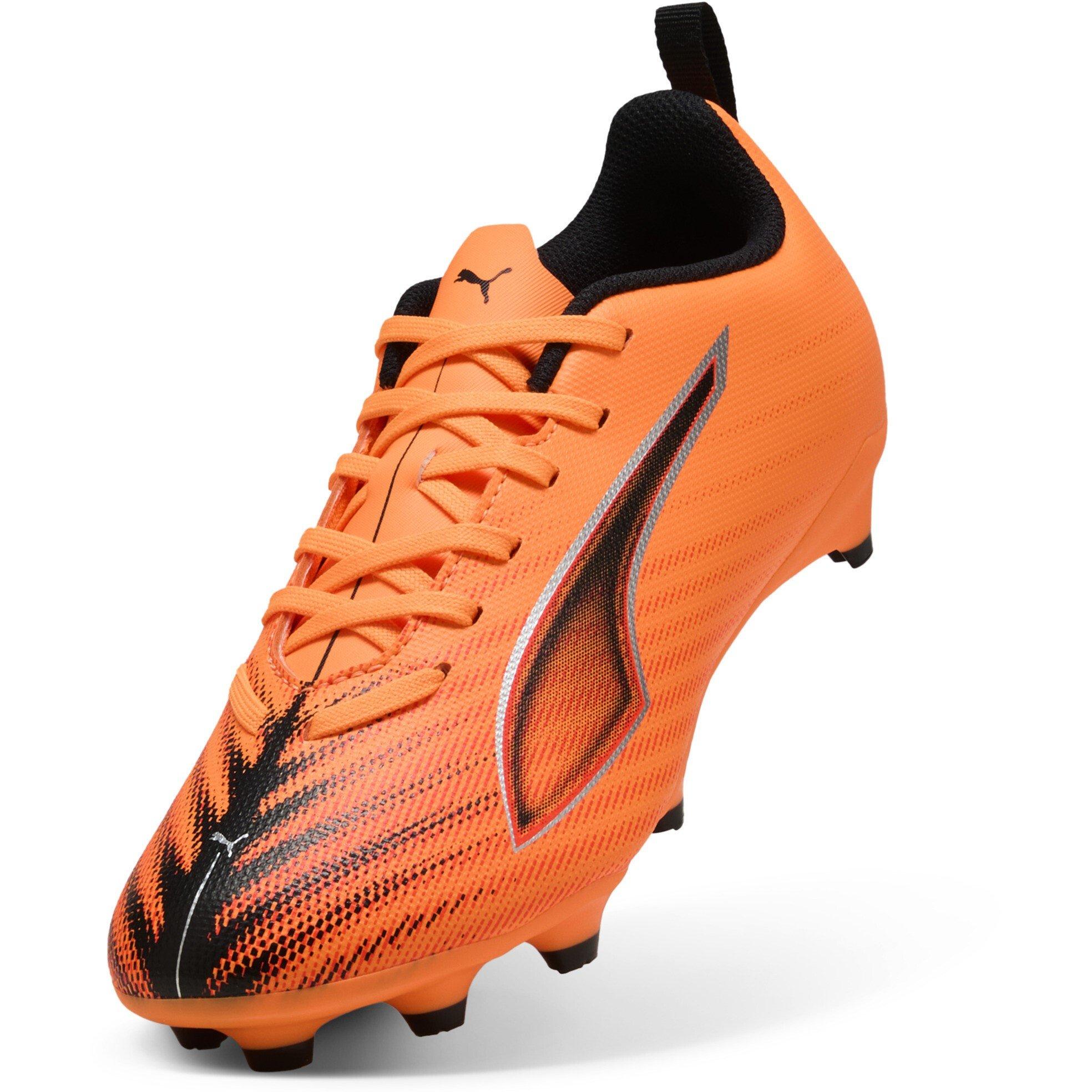 Orange/Black - Puma - Ultra 6 Match Juniors Firm Ground Football Boots - 6