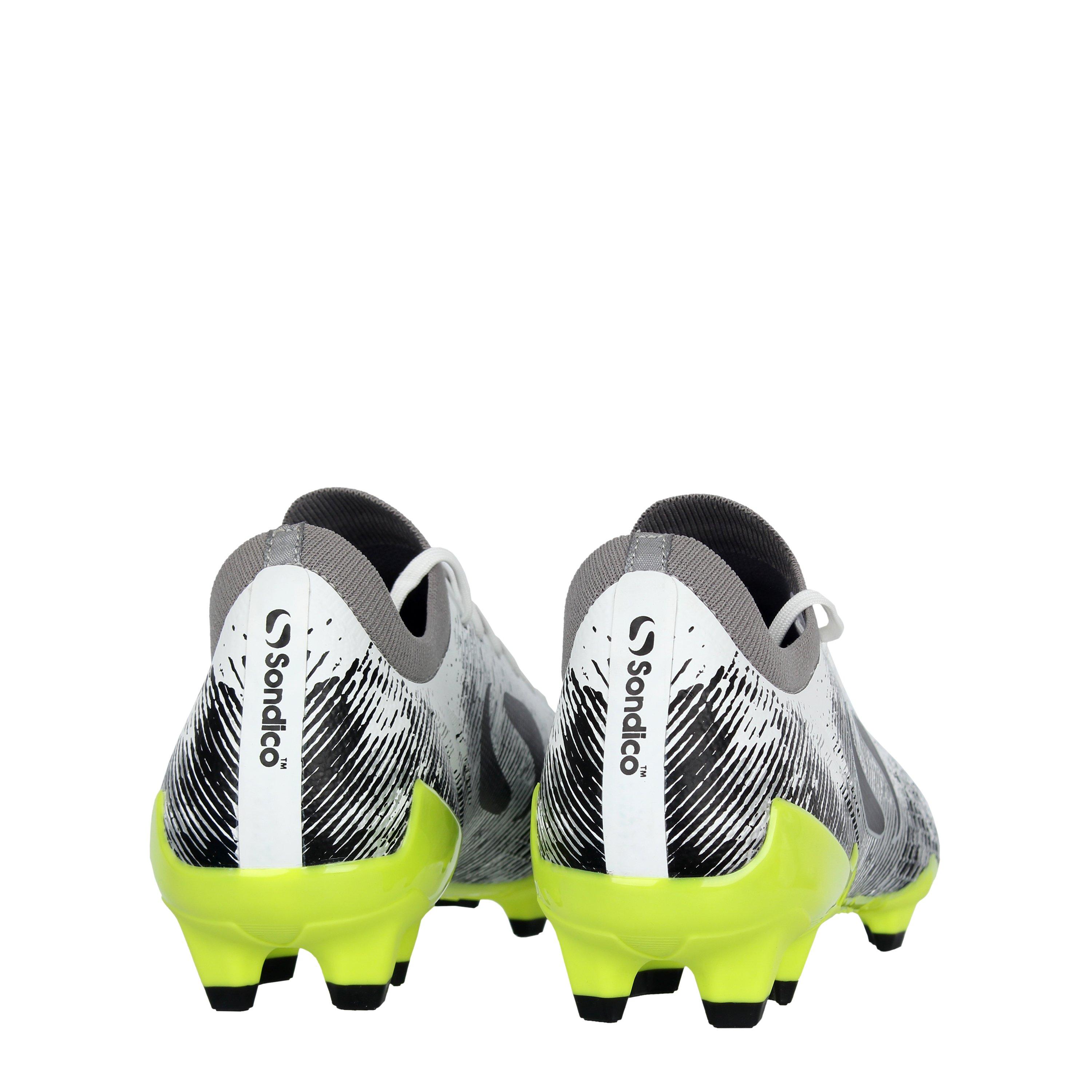 Grijs/Limoen - Sondico - Storm Firm Ground Football Boots Childrens - 5