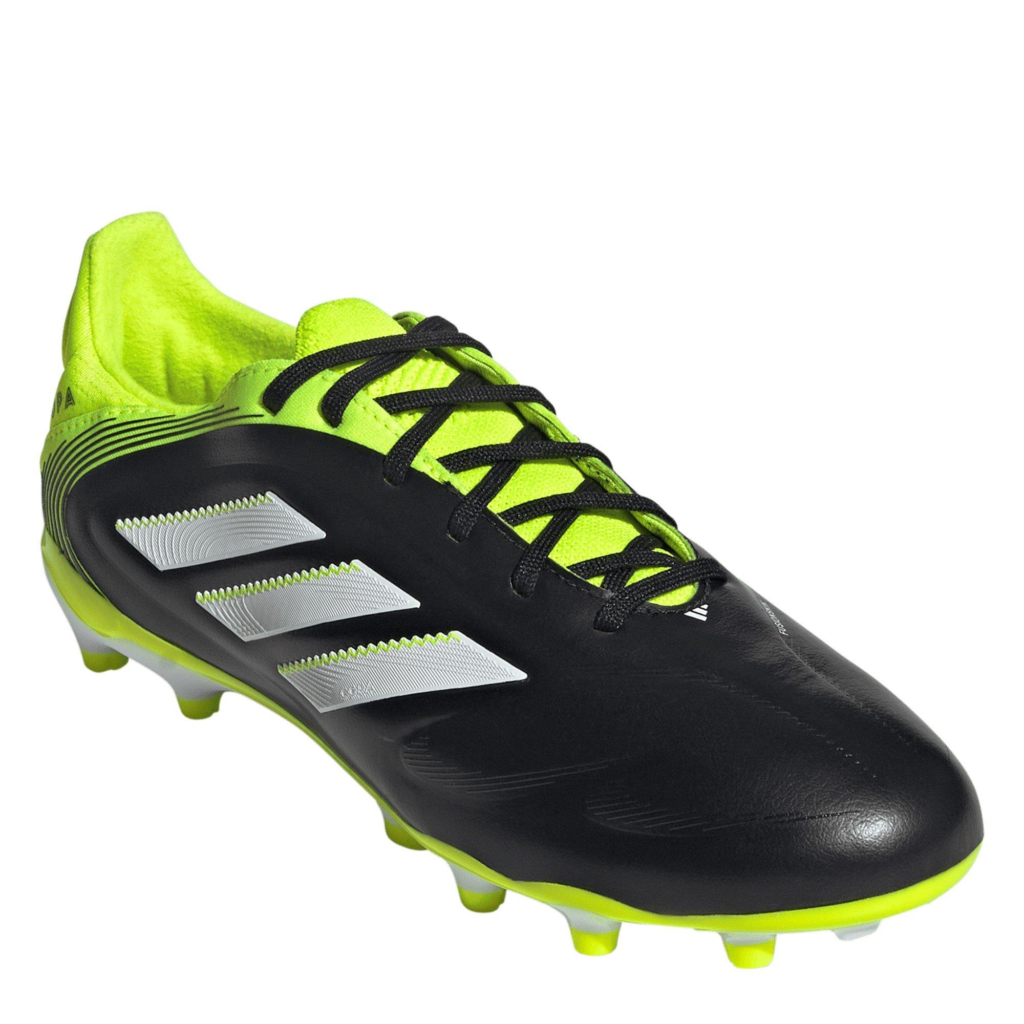 Black/Lemon - adidas - Copa Pure 3 Elite Juniors Firm Ground Football Boots - 3