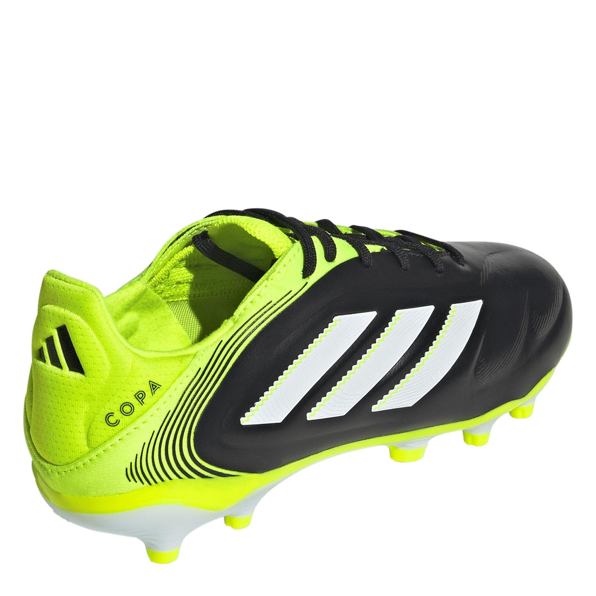 Black/Lemon - adidas - Copa Pure 3 Elite Juniors Firm Ground Football Boots - 4