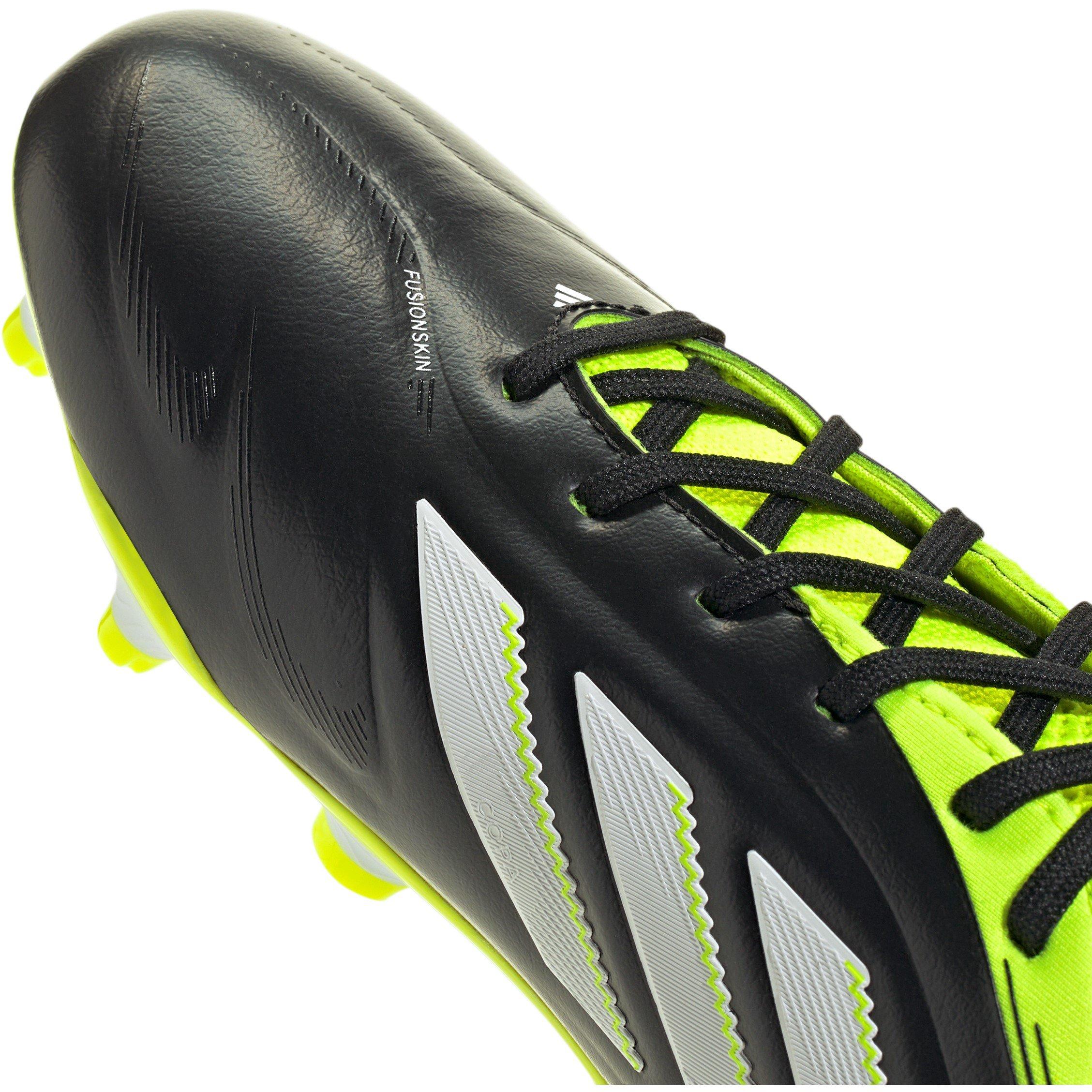 Black/Lemon - adidas - Copa Pure 3 Elite Juniors Firm Ground Football Boots - 7