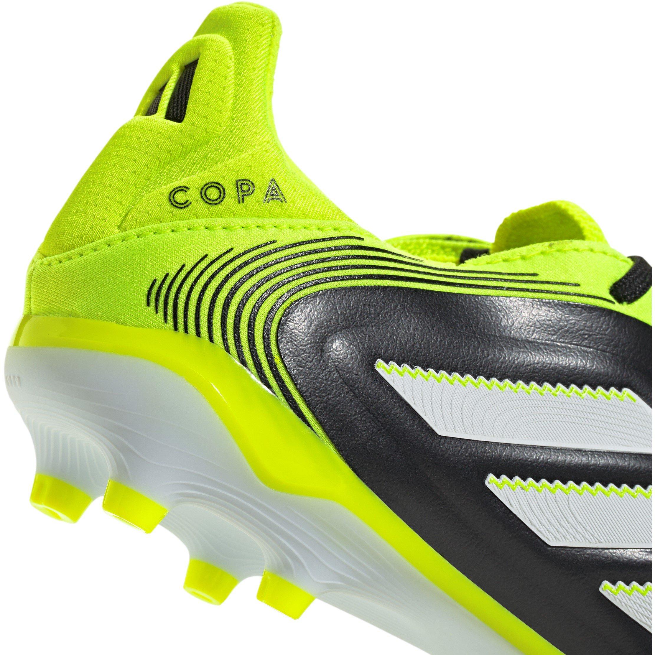 Black/Lemon - adidas - Copa Pure 3 Elite Juniors Firm Ground Football Boots - 8