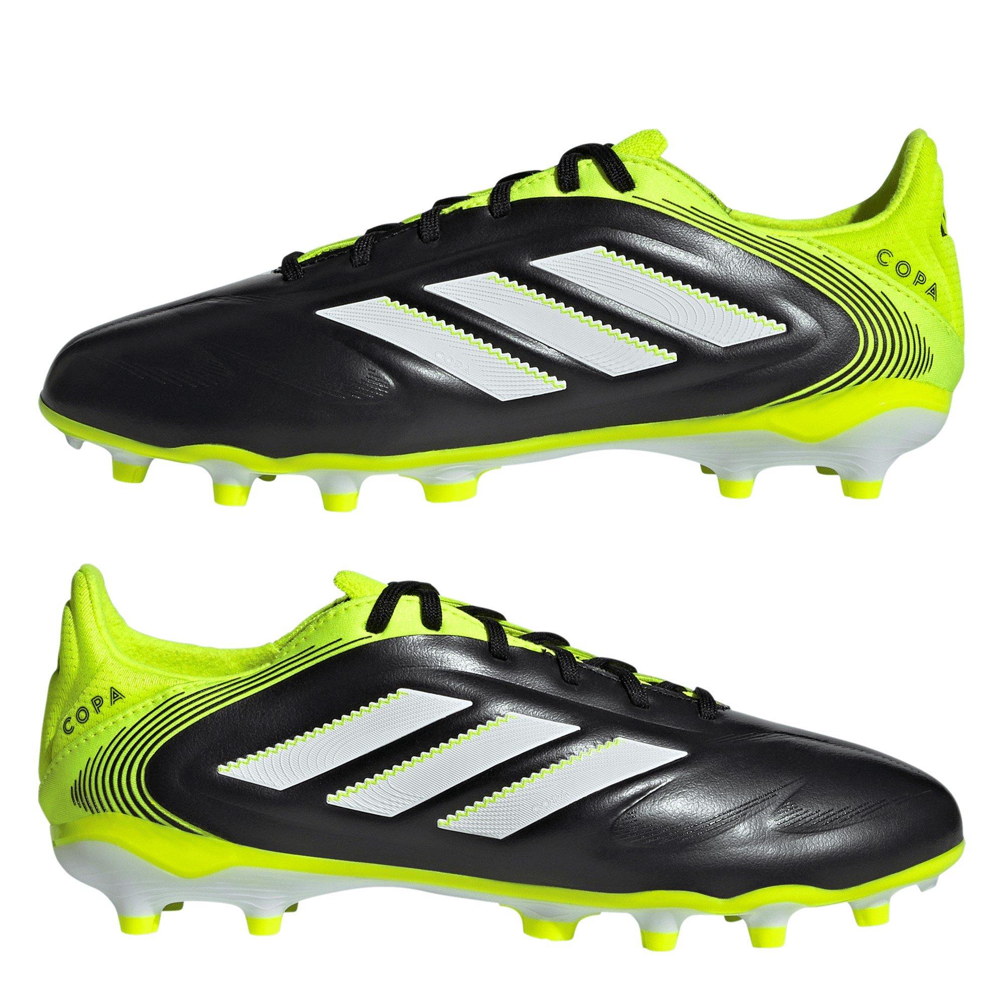 Black/Lemon - adidas - Copa Pure 3 Elite Juniors Firm Ground Football Boots - 9