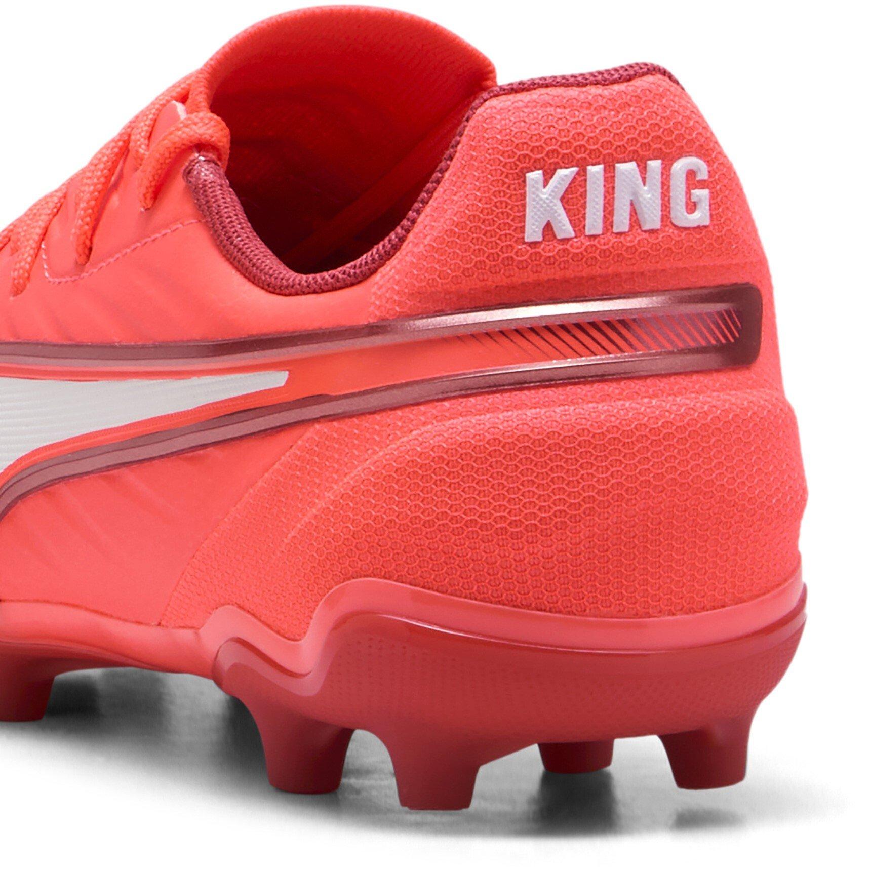Red/White - Puma - Kids PUMA King Match Firm Ground Football Boots - 5