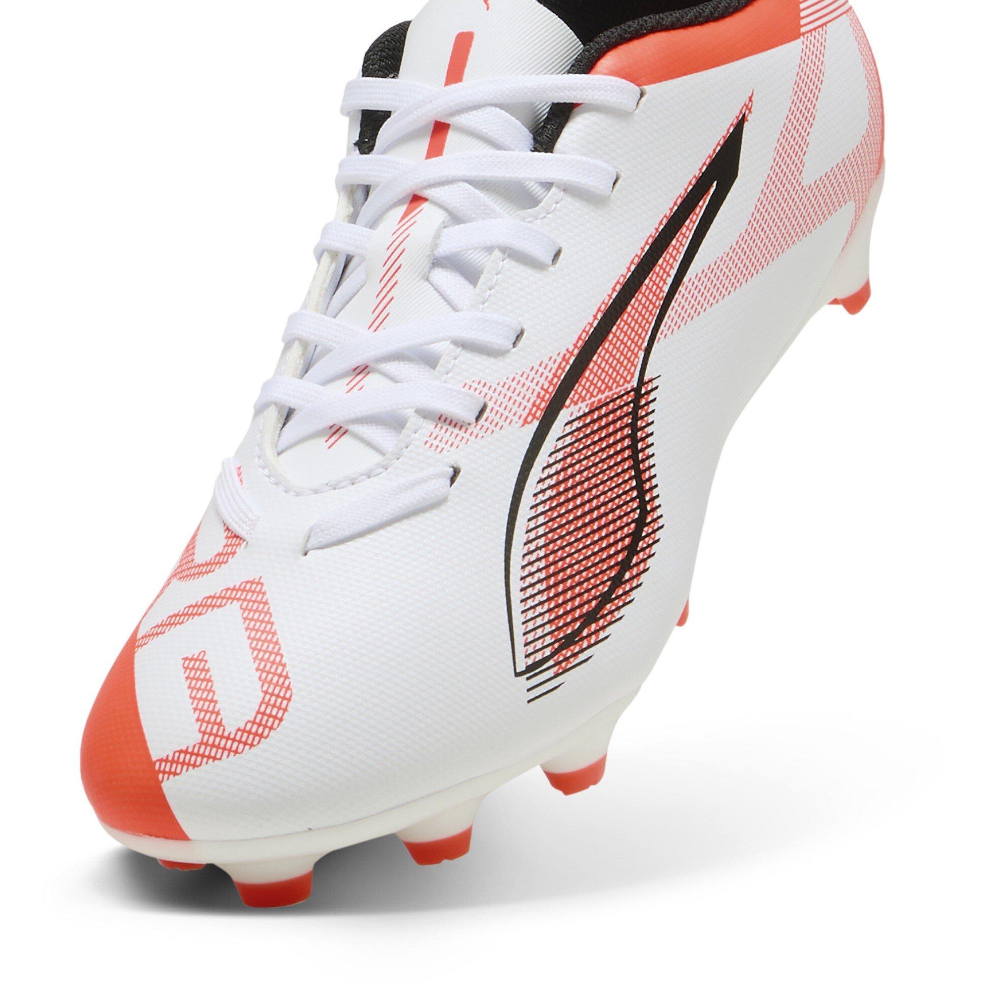 White/Red - Puma - Kids PUMA Ultra 5 Play Firm Ground Football Boots - 6