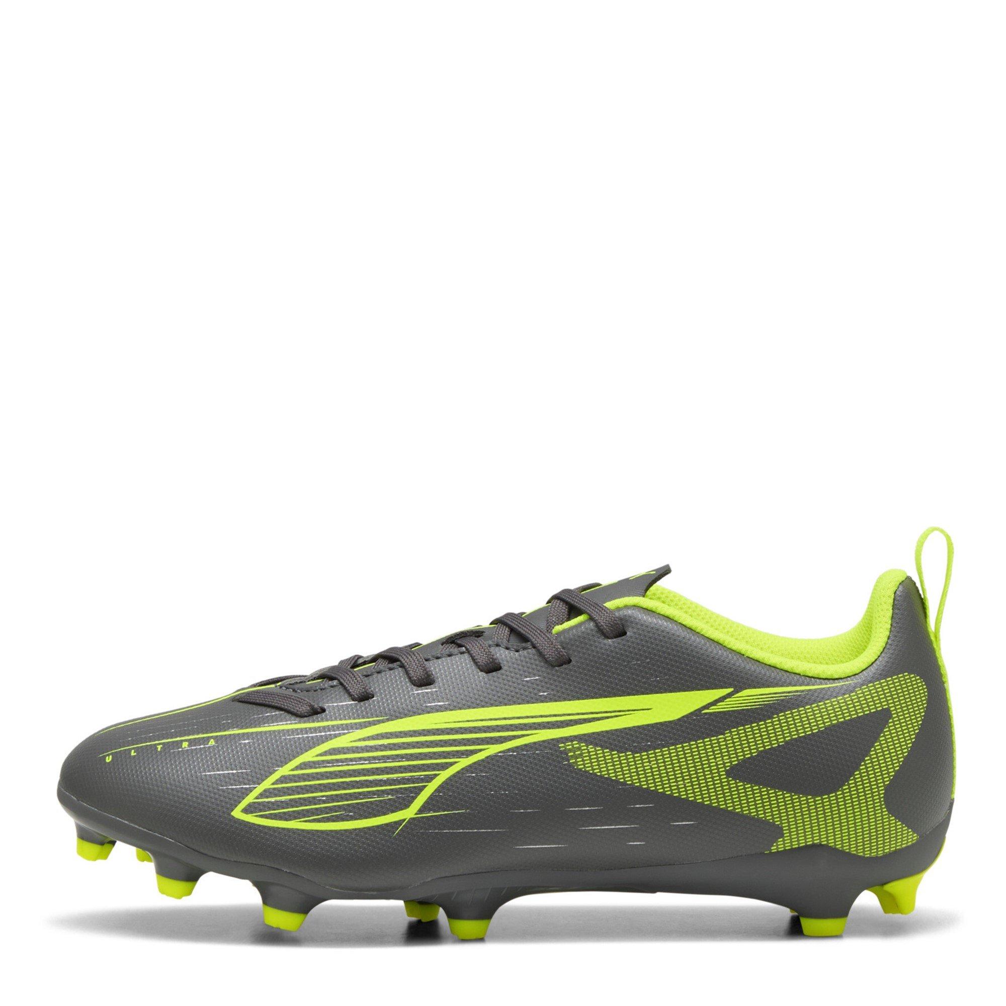 Srebrno/Žuto - Puma - Kids PUMA Ultra 5 Play Firm Ground Football Boots - 2