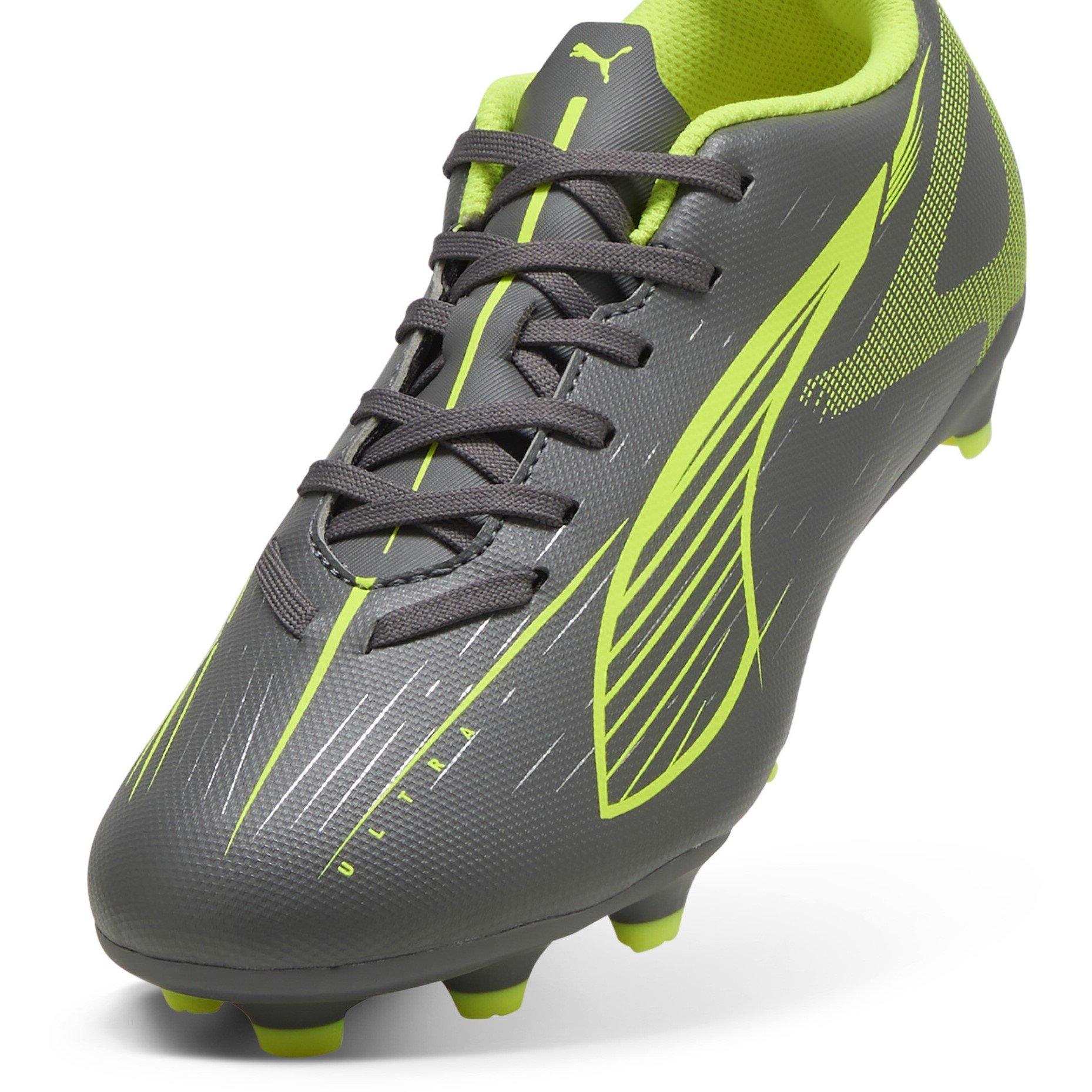 Srebrno/Žuto - Puma - Kids PUMA Ultra 5 Play Firm Ground Football Boots - 6