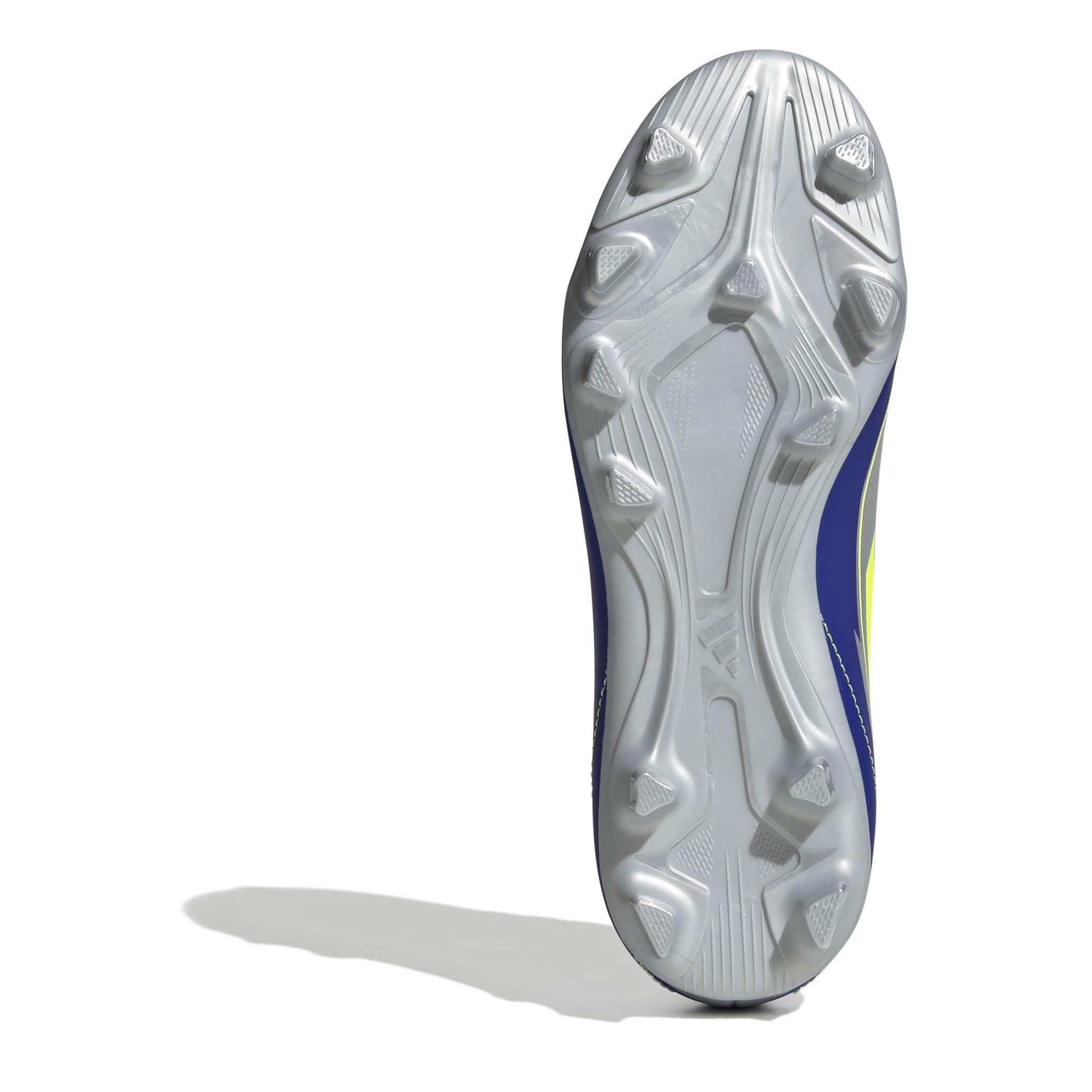 Silver/Blue - adidas - F50 Club Juniors Firm Ground Football Boots - 6