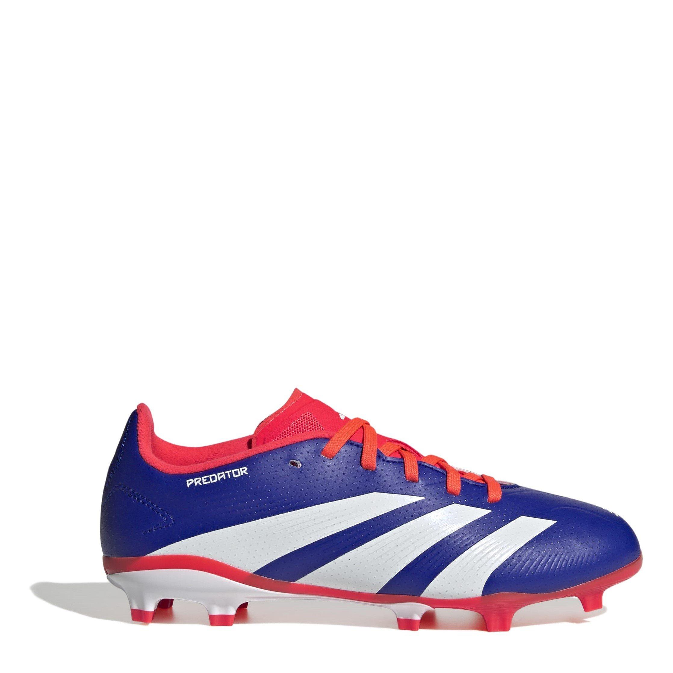 Blue/Wht/Red - adidas - Predator League Children's Firm Ground Football Boots - 1