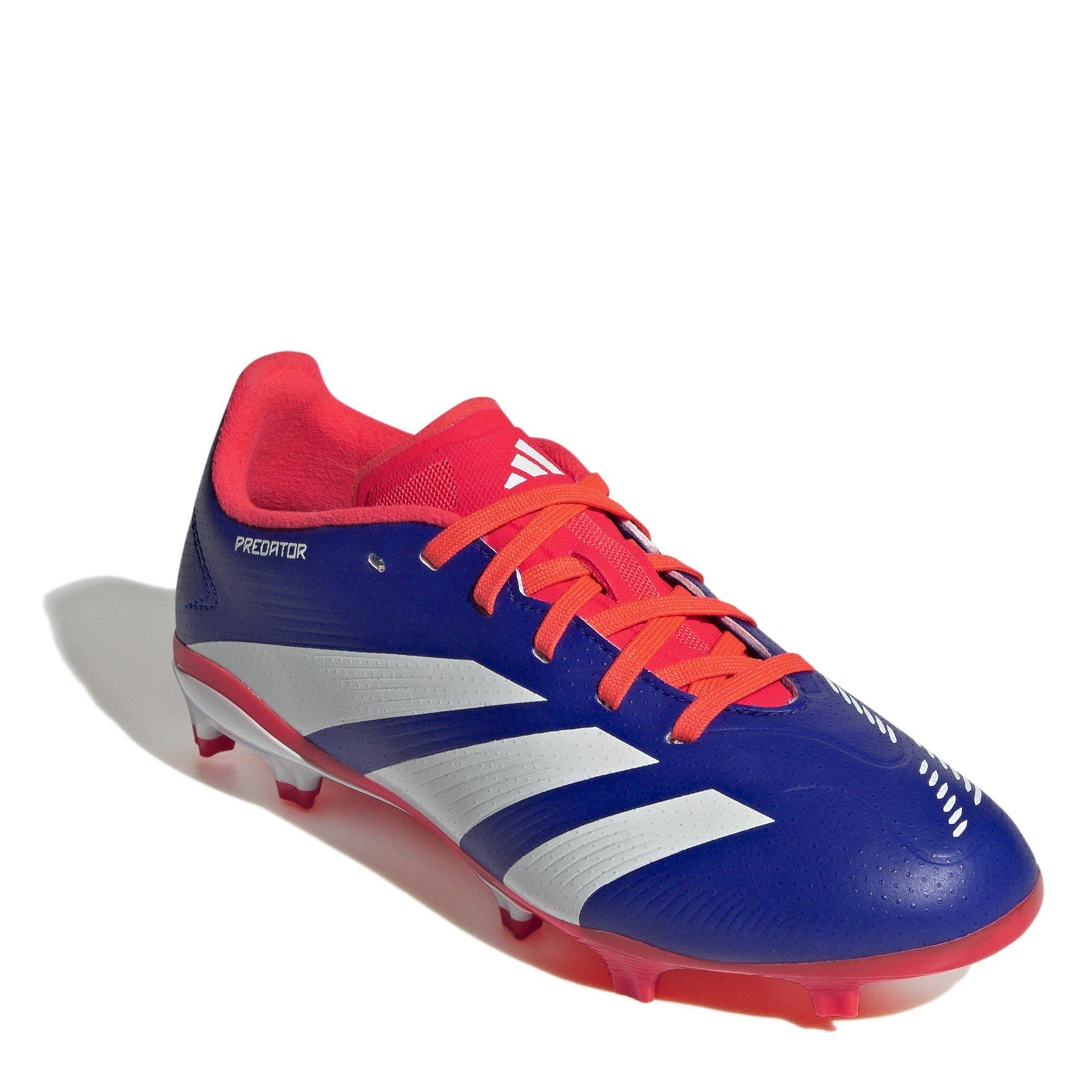 Blue/Wht/Red - adidas - Predator League Children's Firm Ground Football Boots - 3