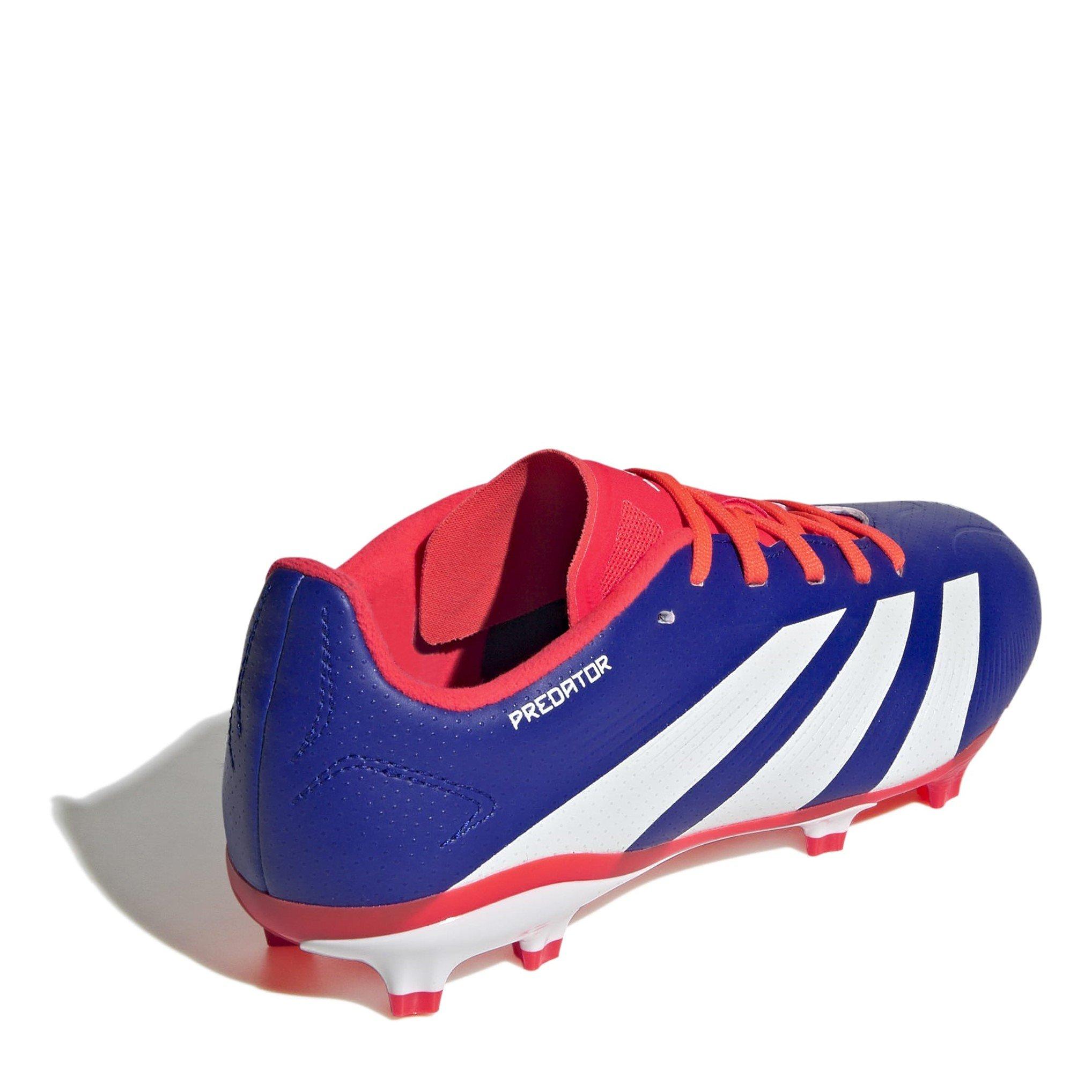 Blue/Wht/Red - adidas - Predator League Children's Firm Ground Football Boots - 4