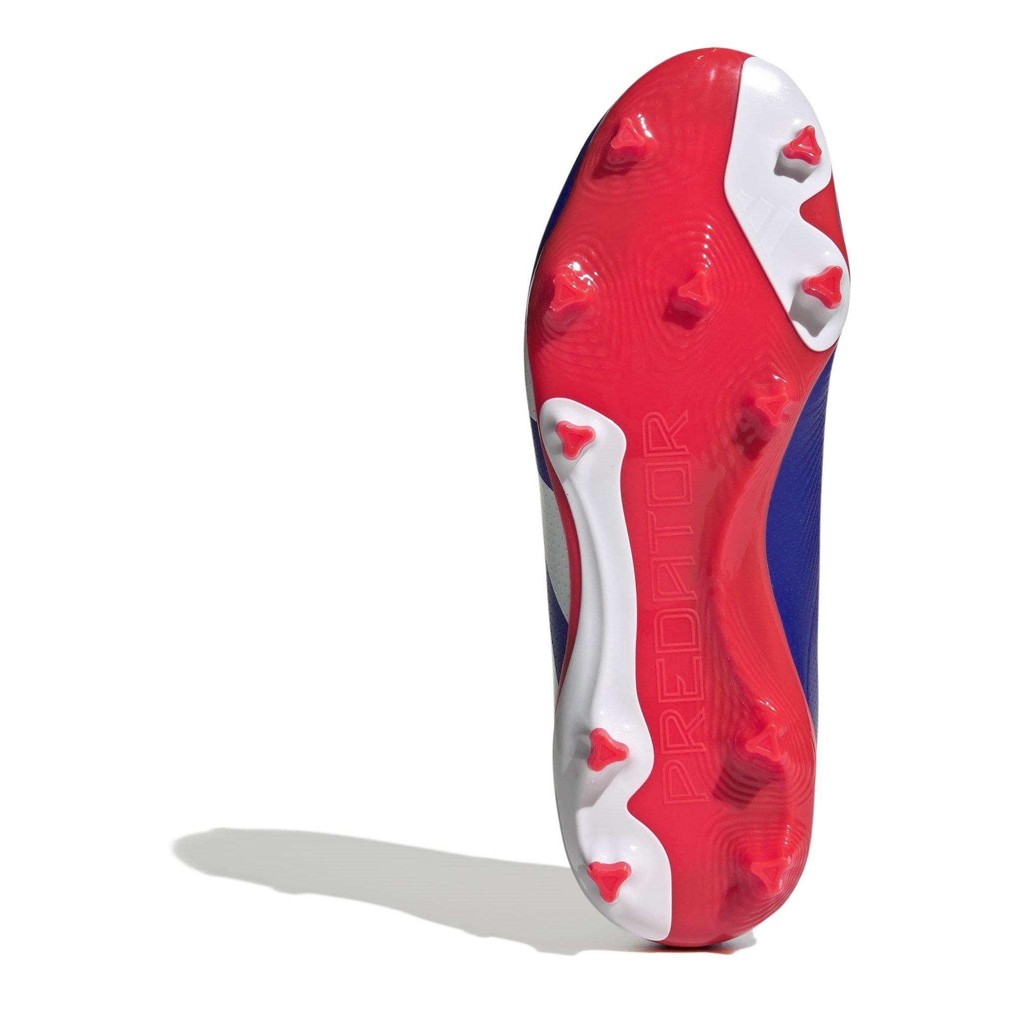 Blue/Wht/Red - adidas - Predator League Children's Firm Ground Football Boots - 6