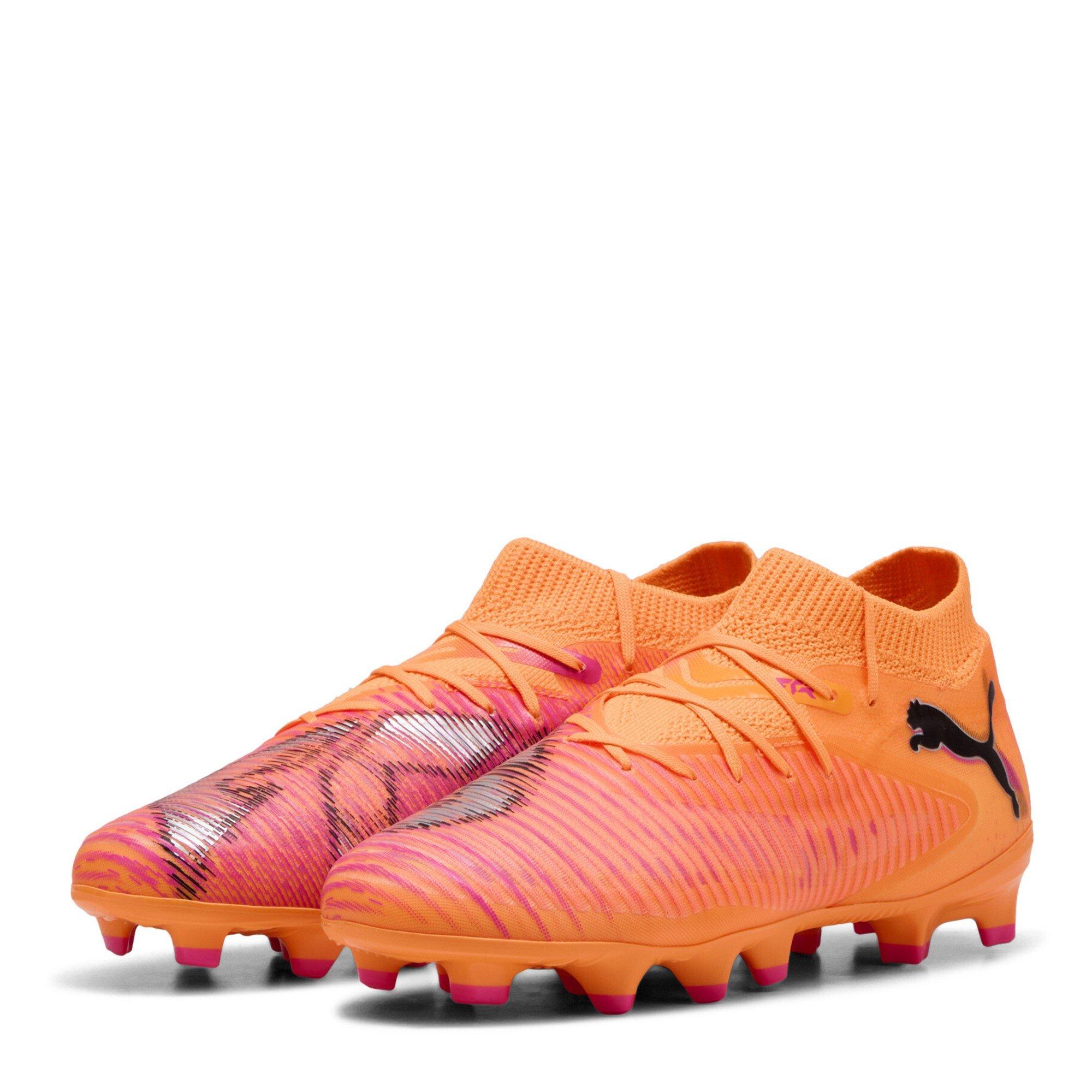 Puma Boys Future 8 Pro Junior Artificial Ground Football Boots - Orange/Black - 5.5 (38.5)
