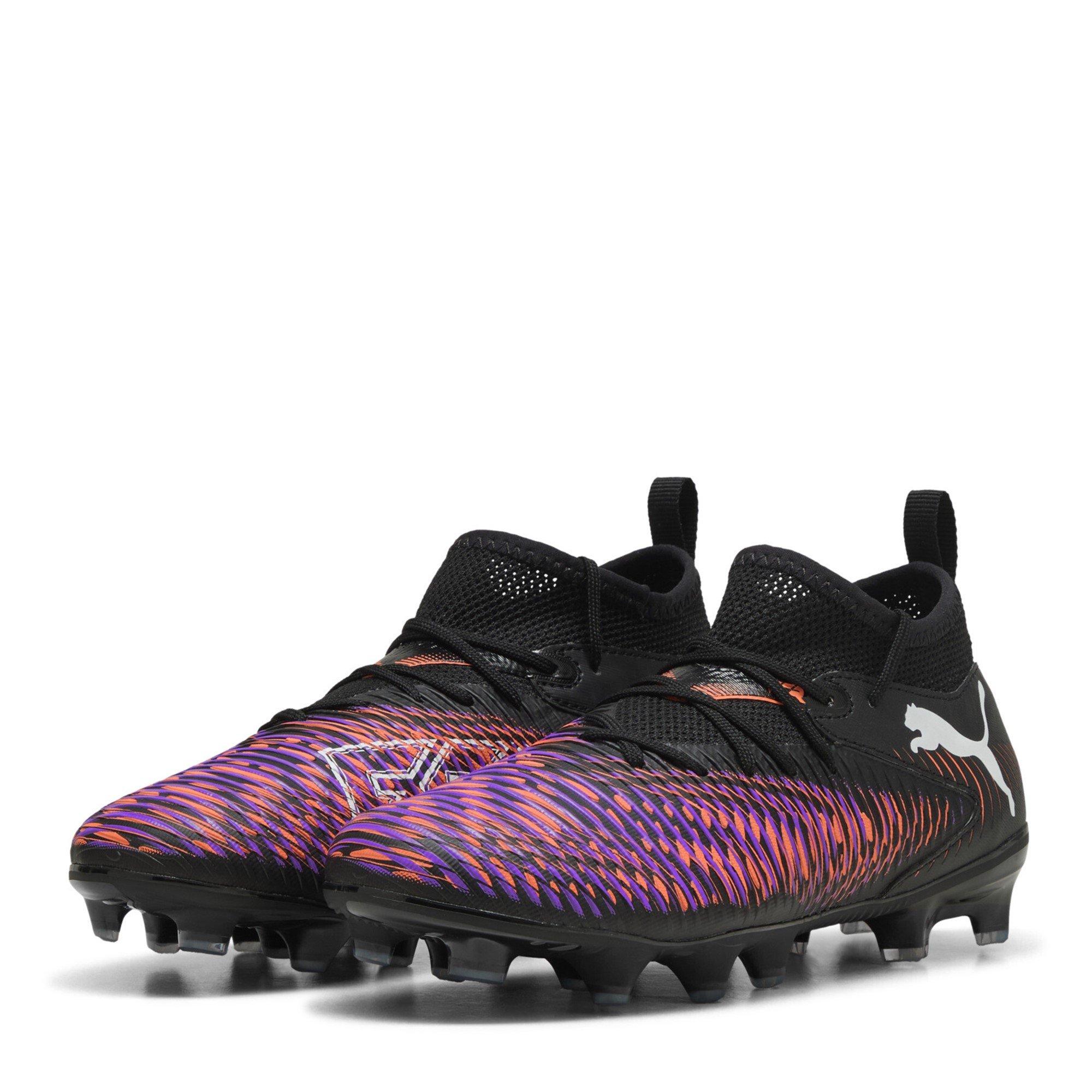Puma Boys Future 8 Match Artificial Ground Football Boots Juniors - Black/Purple - 4 (37)