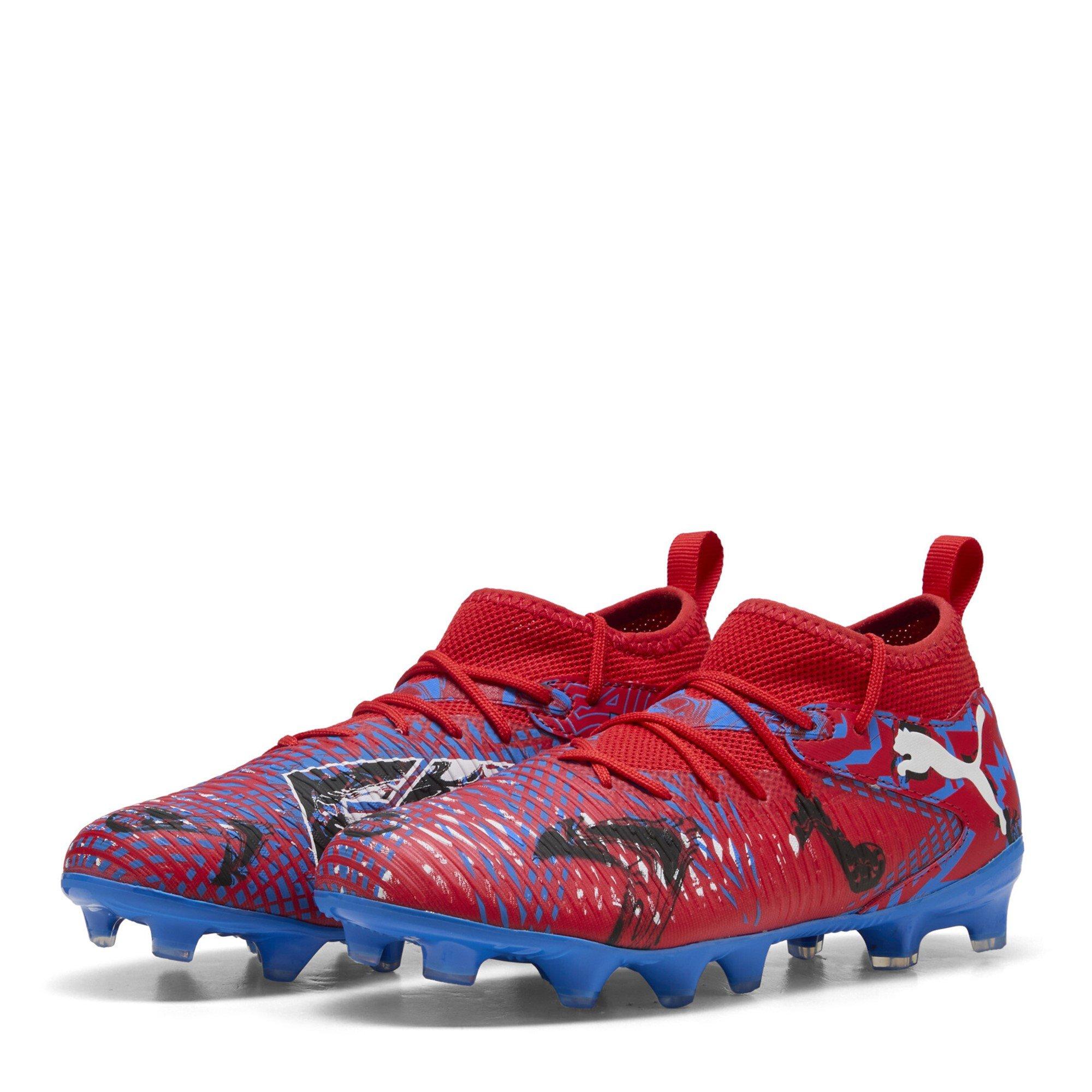 Puma Boys Future 8 Match Artificial Ground Football Boots Juniors - Red/Blue - 5 (38)