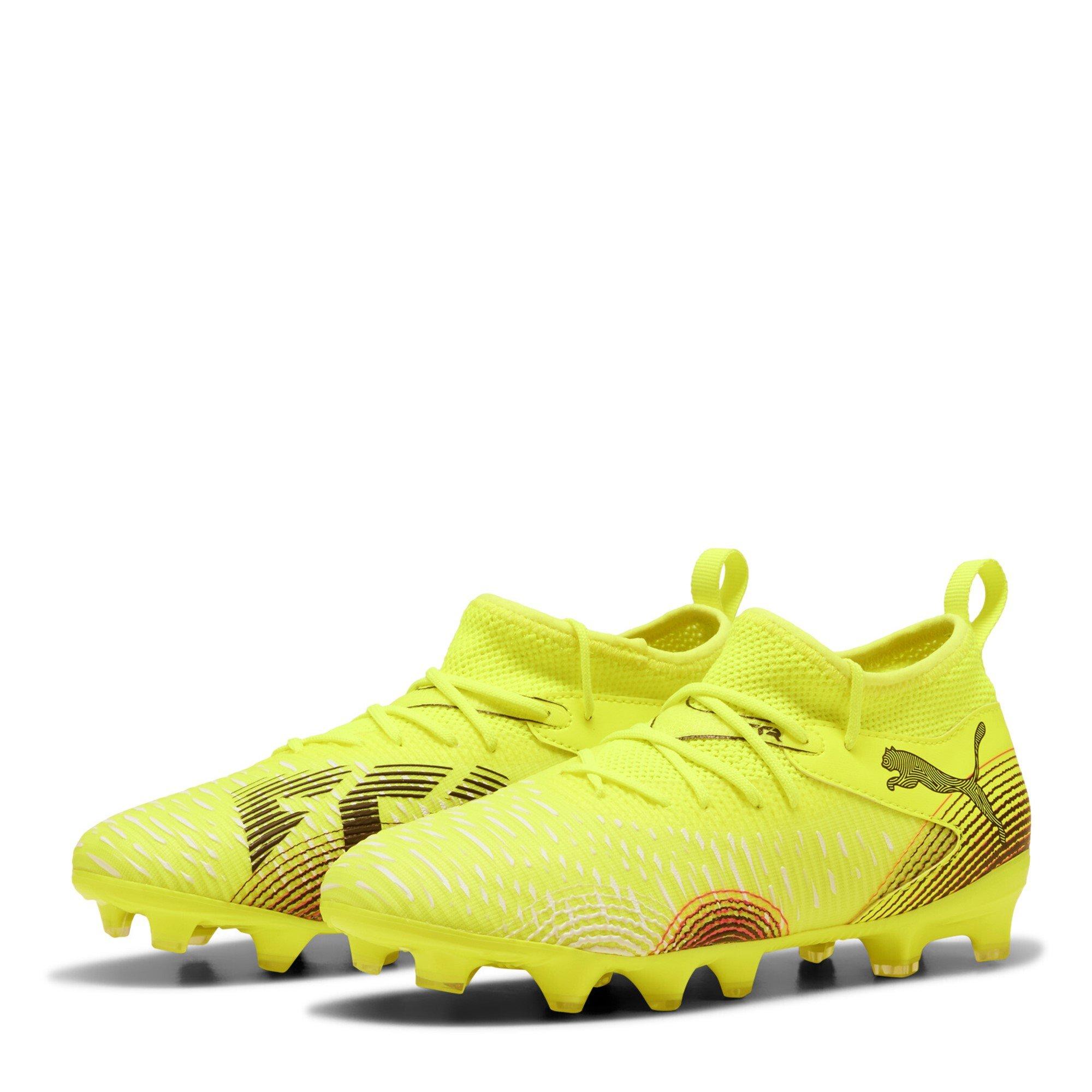 Puma Boys Future 8 Match Artificial Ground Football Boots Juniors - Yellow/Black - 3 (35.5)