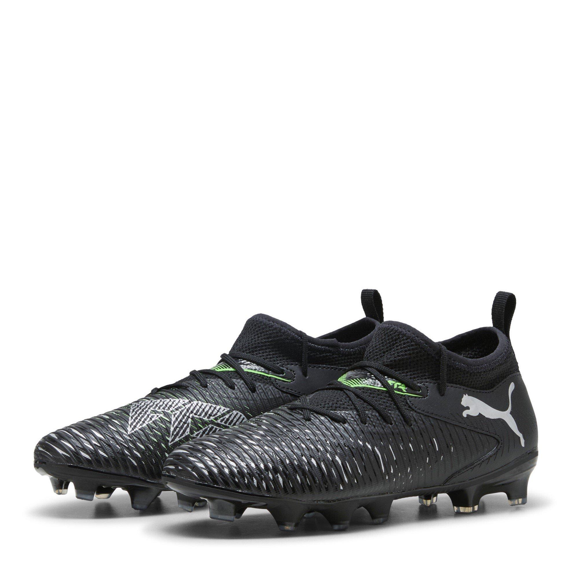 Puma Boys Future 8 Match Artificial Ground Football Boots Juniors - Black/Green - 4 (37)
