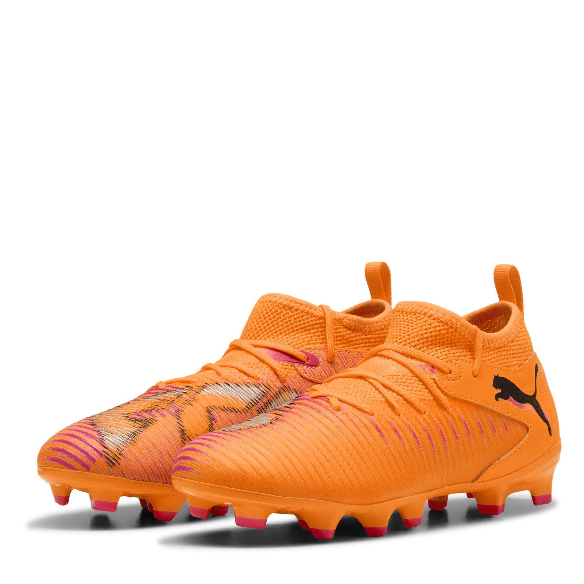 Puma Boys Future 8 Match Artificial Ground Football Boots Juniors - Orange/Black - 4 (37)