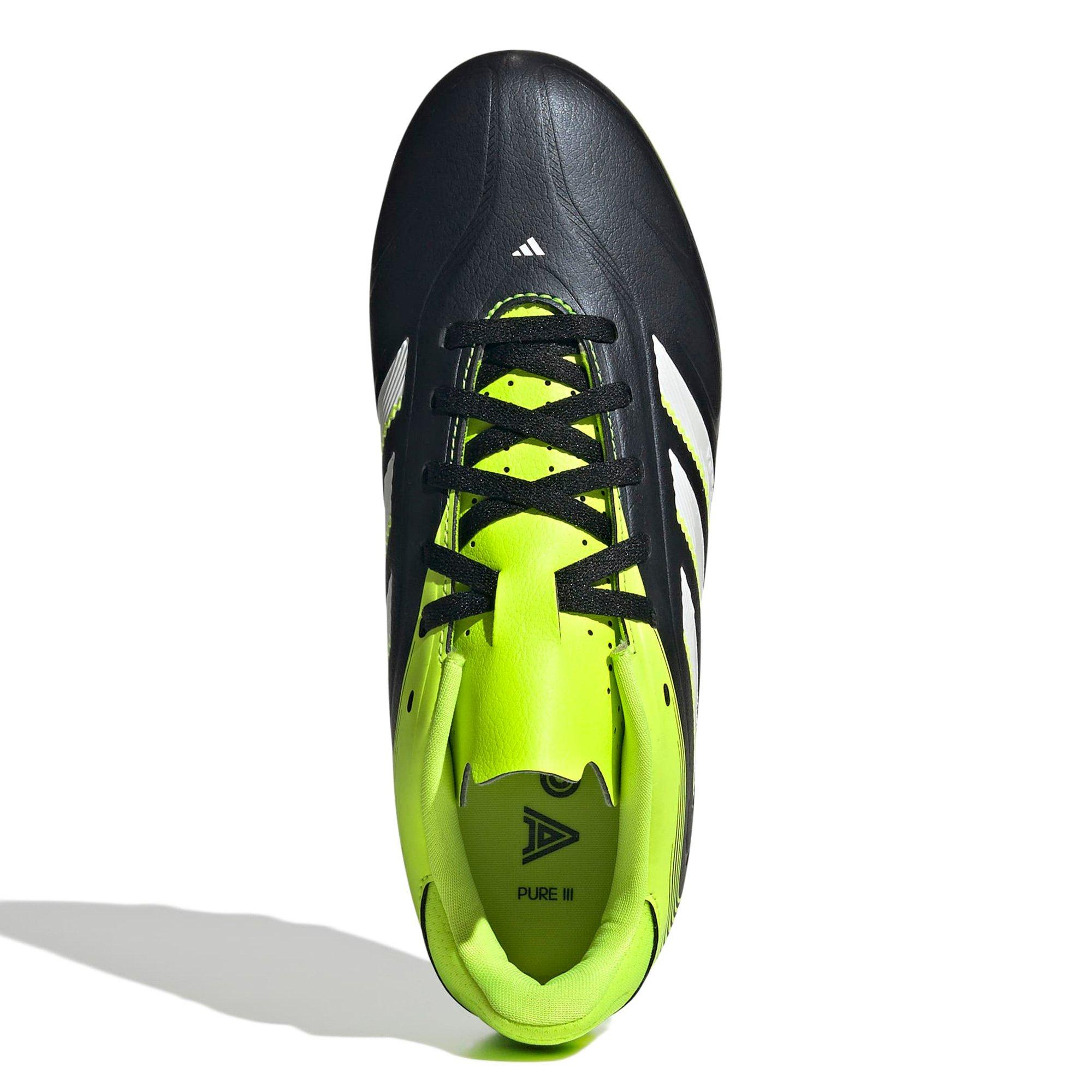 Blk/White/Lemon - adidas - Copa Pure 3 Club Juniors Firm Ground Football Boots - 3