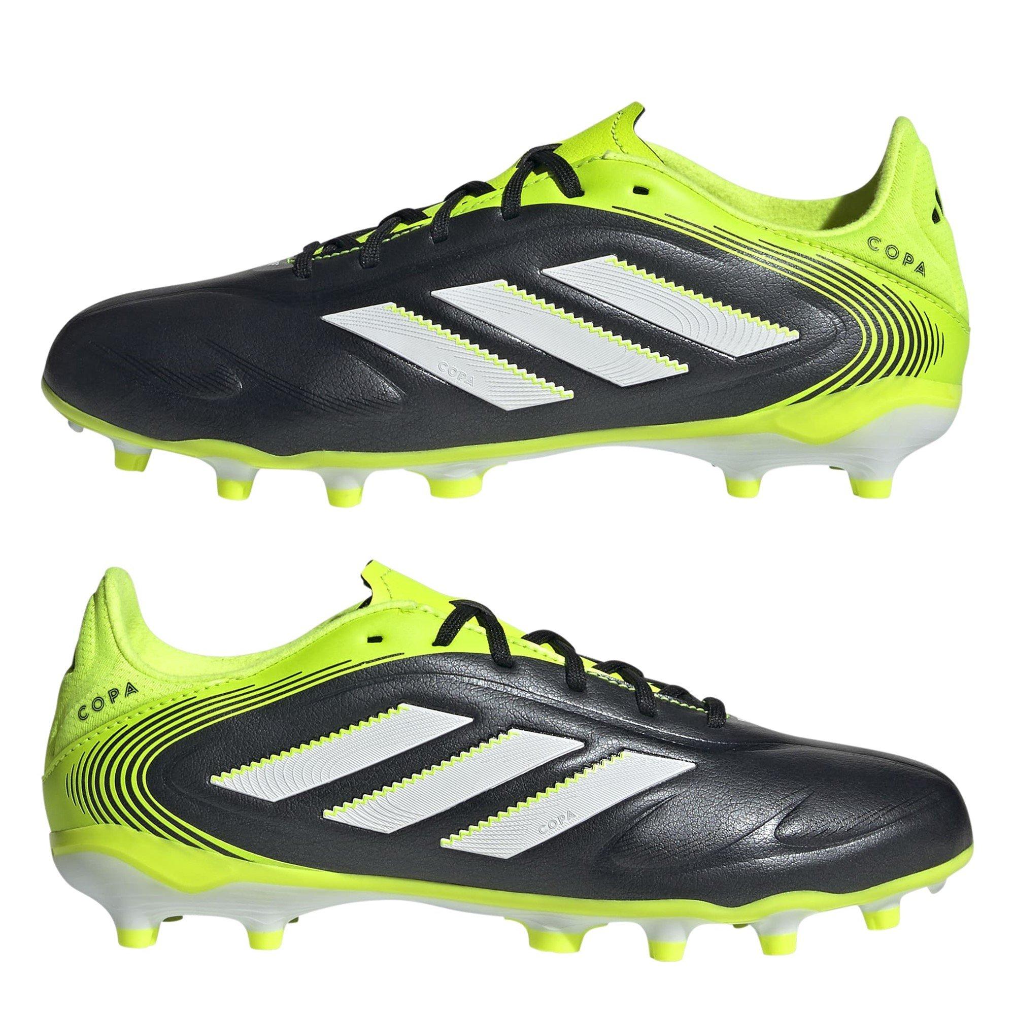 Blk/Wht/Lemon - adidas - adidas Copa Pure 3 League Juniors Firm Ground Football Boots - 9