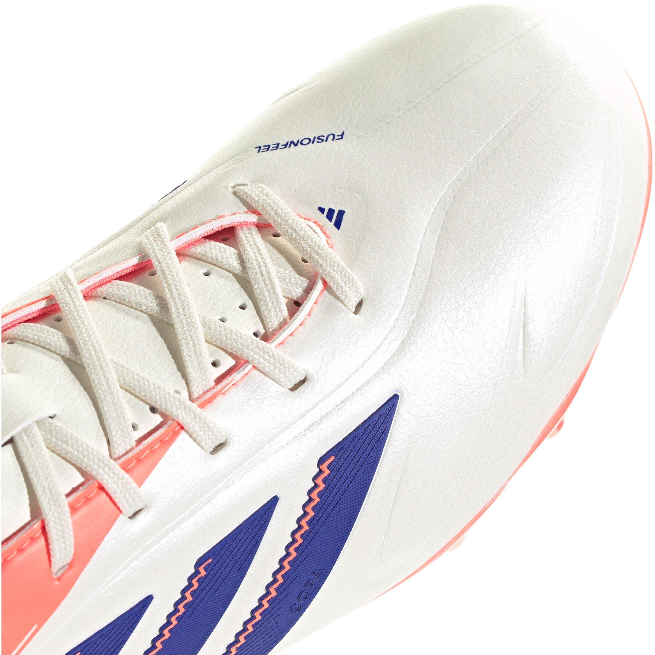 Wht/Blue/Coral - adidas - Copa Pure 3 League Juniors Firm Ground Football Boots - 8