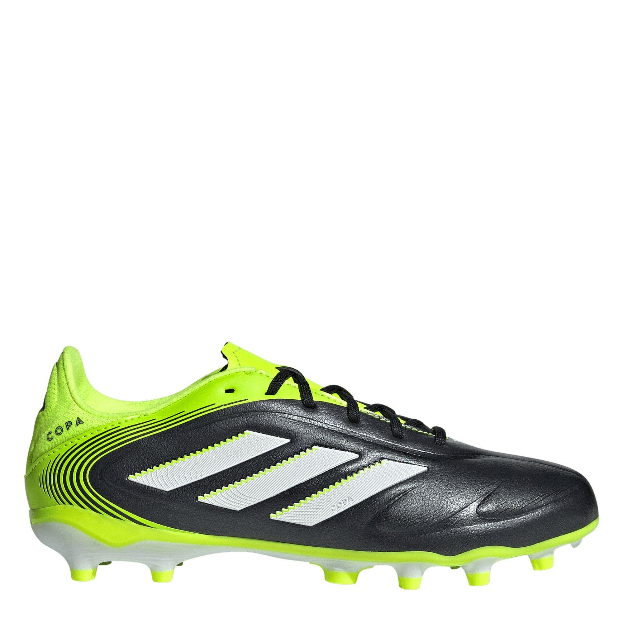 Adidas  Black/Lemon Copa Pure 3 League Juniors Firm Ground Football Boots - 3 (35.5)