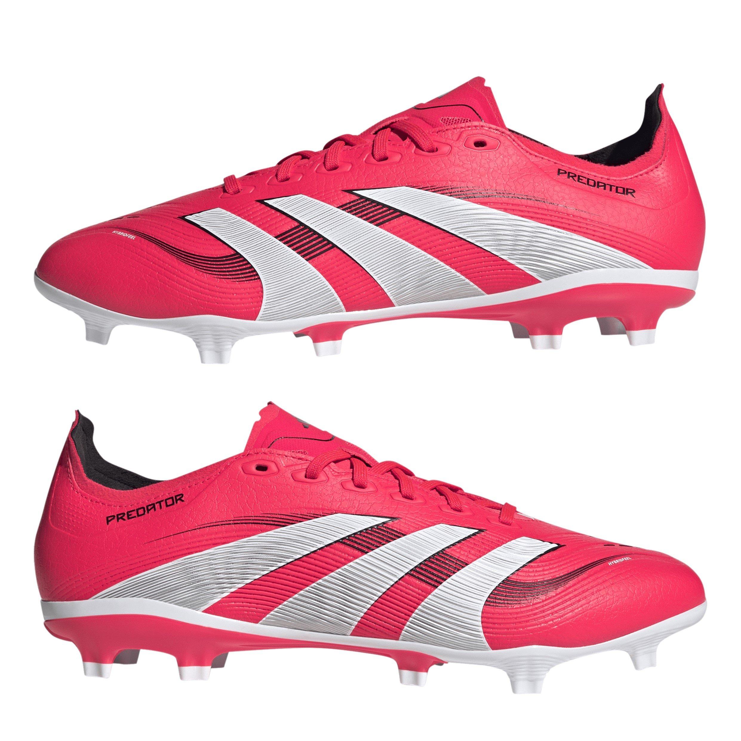 Lucid Red/Ftwr - adidas - Unisex Kids Pred Large MG Firm Ground Football Boots - 11