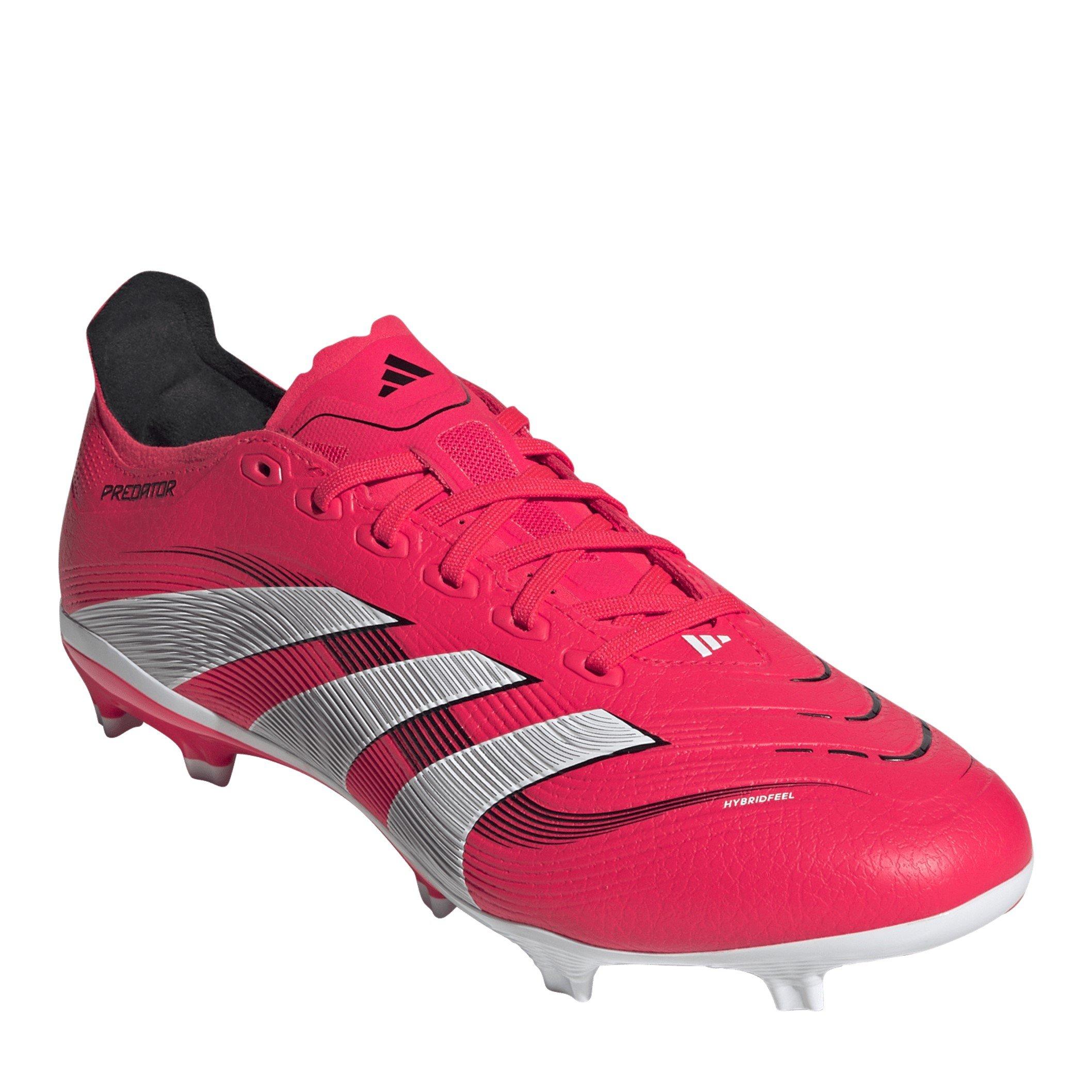 Lucid Red/Ftwr - adidas - Unisex Kids Pred Large MG Firm Ground Football Boots - 4