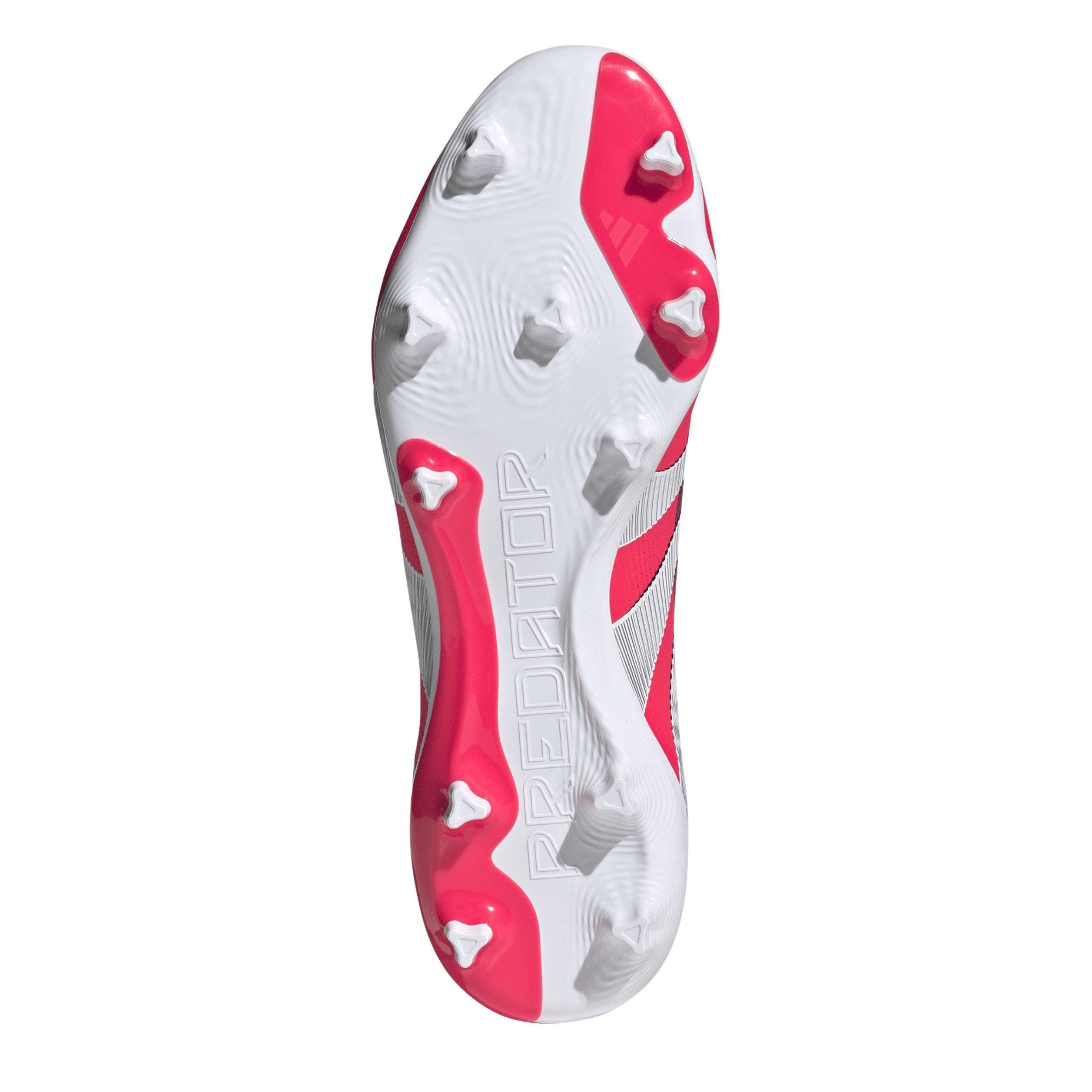 Lucid Red/Ftwr - adidas - Unisex Kids Pred Large MG Firm Ground Football Boots - 8