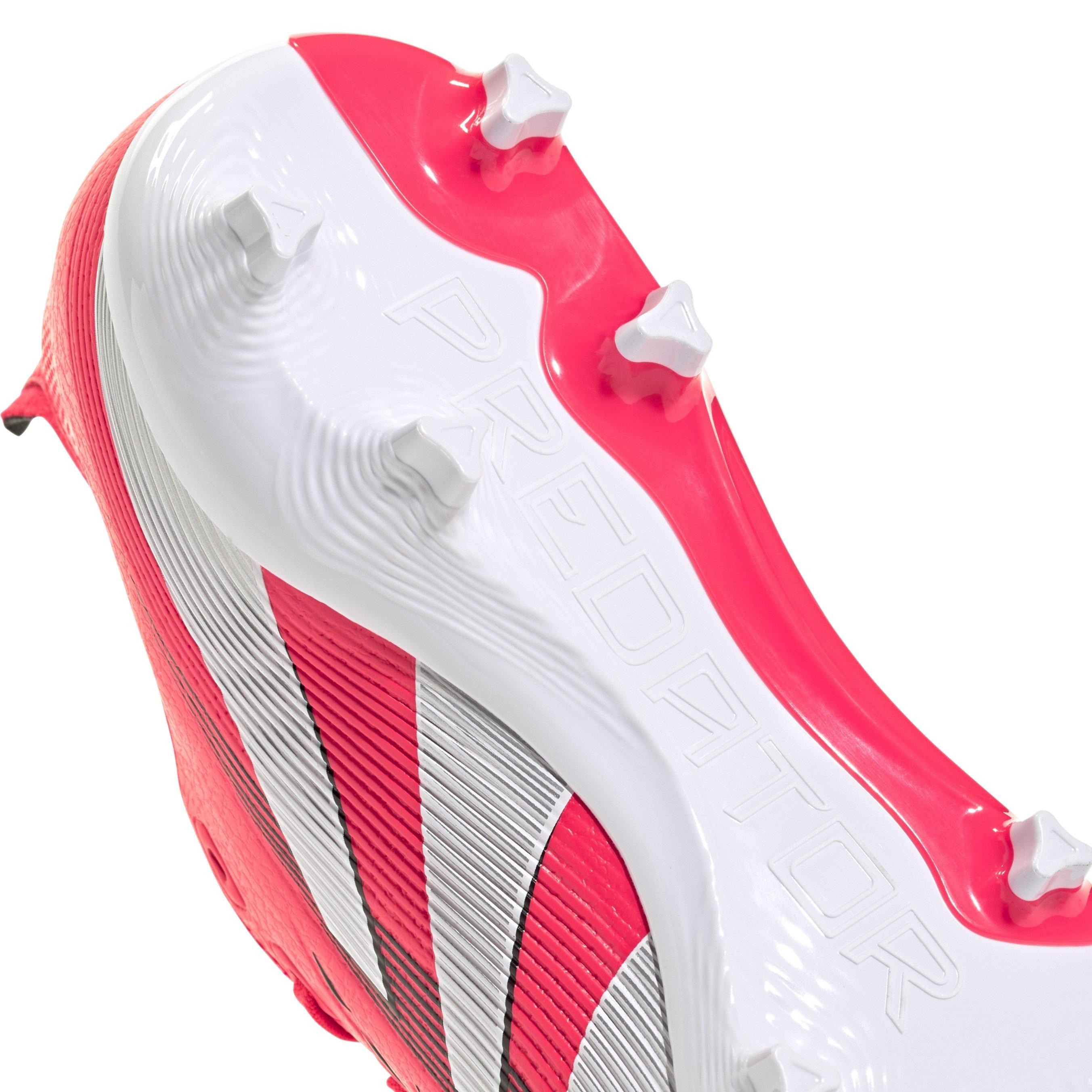 Lucid Red/Ftwr - adidas - Unisex Kids Pred Large MG Firm Ground Football Boots - 10