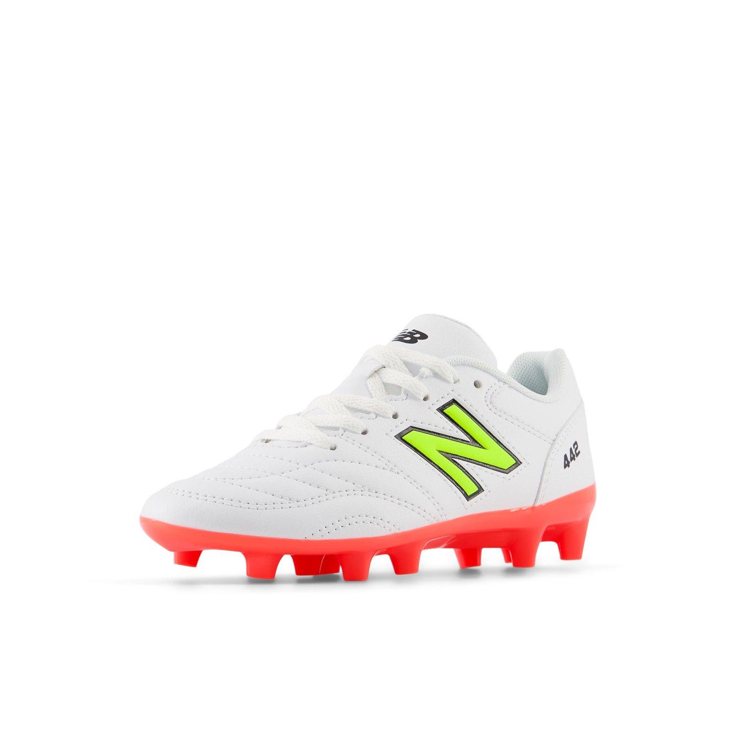 Bijelo/Volt - New Balance - 442 V2 Academy Juniors Firm Ground Football Boots - 6