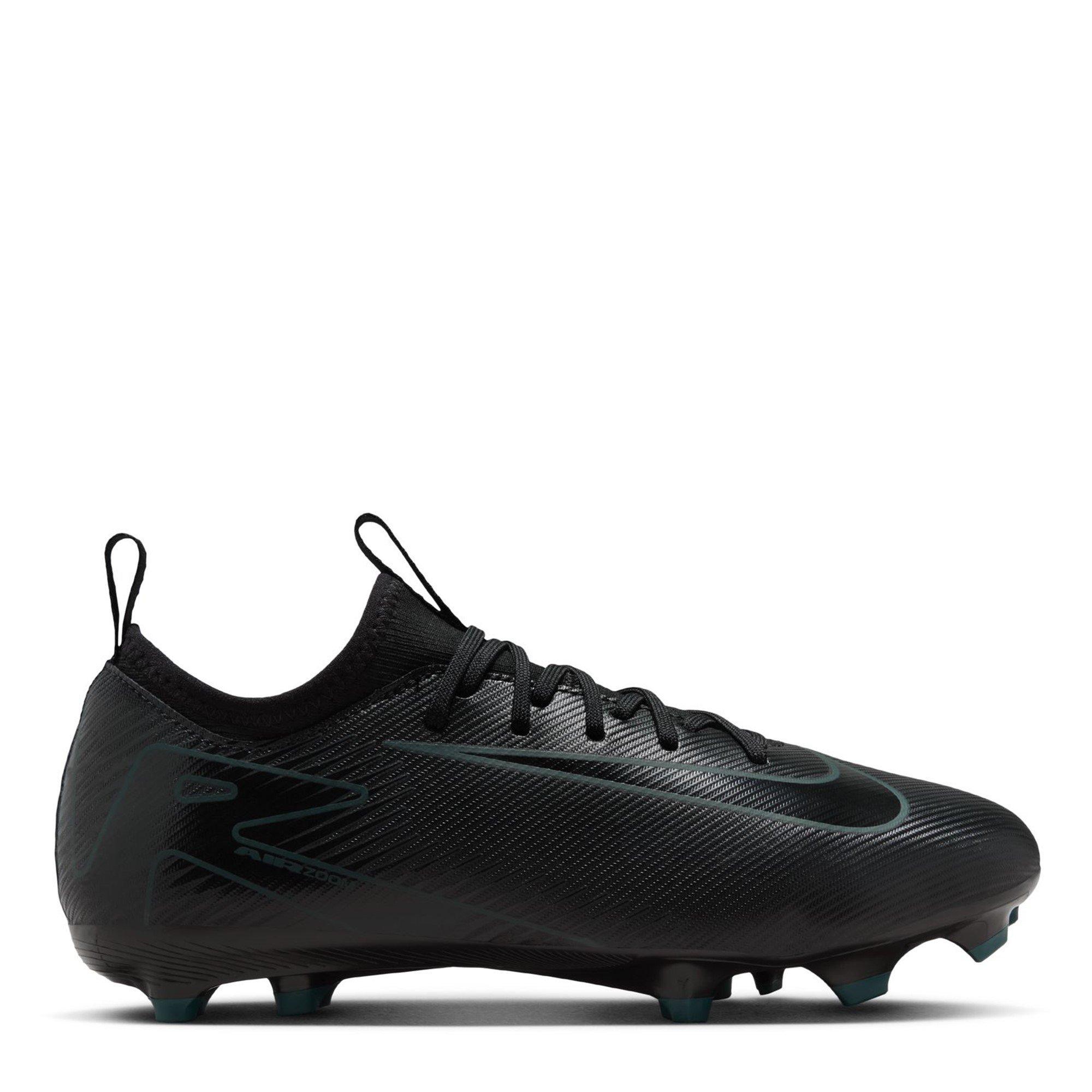 Nike Boys Zoom Mercurial Vapor 16 Juniors Firm Ground Football Boots - Black/Green - 1 (33)