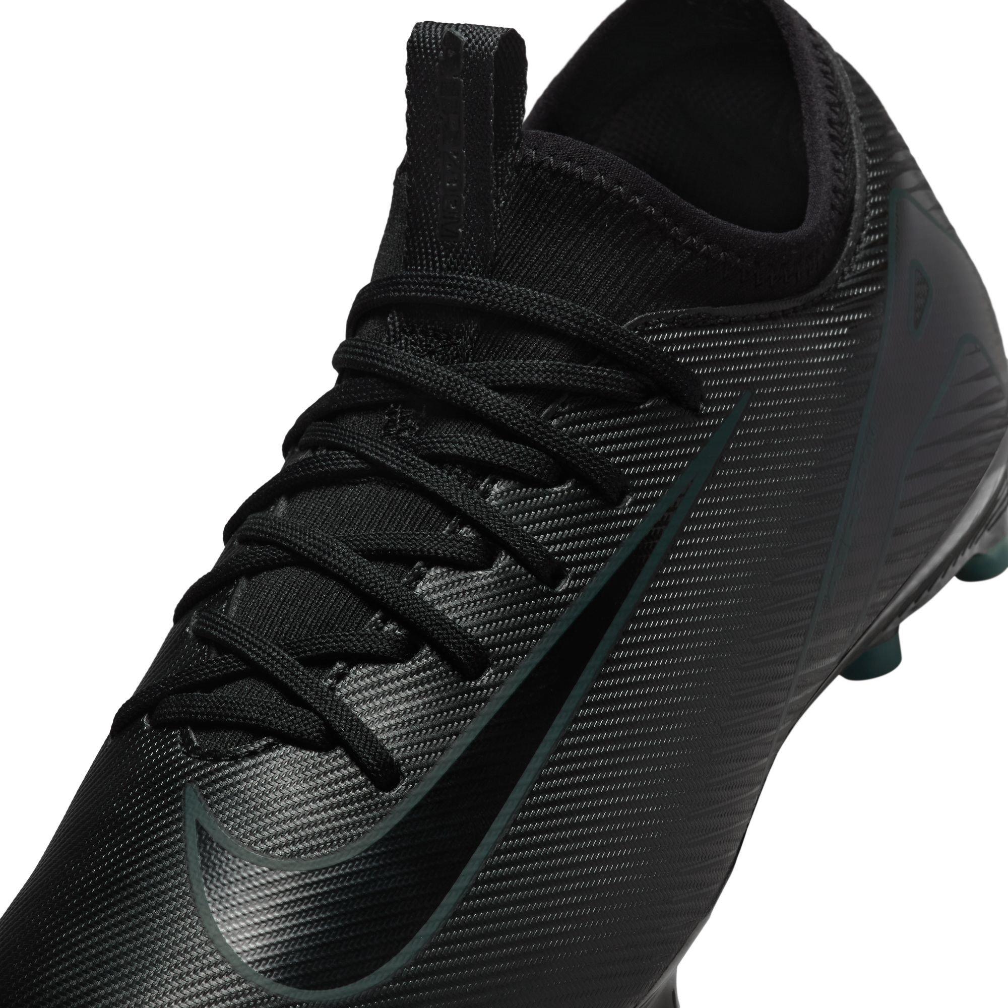 Negro/Verde - Nike - Zoom Mercurial Vapor 16 Juniors Firm Ground Football Boots - 7