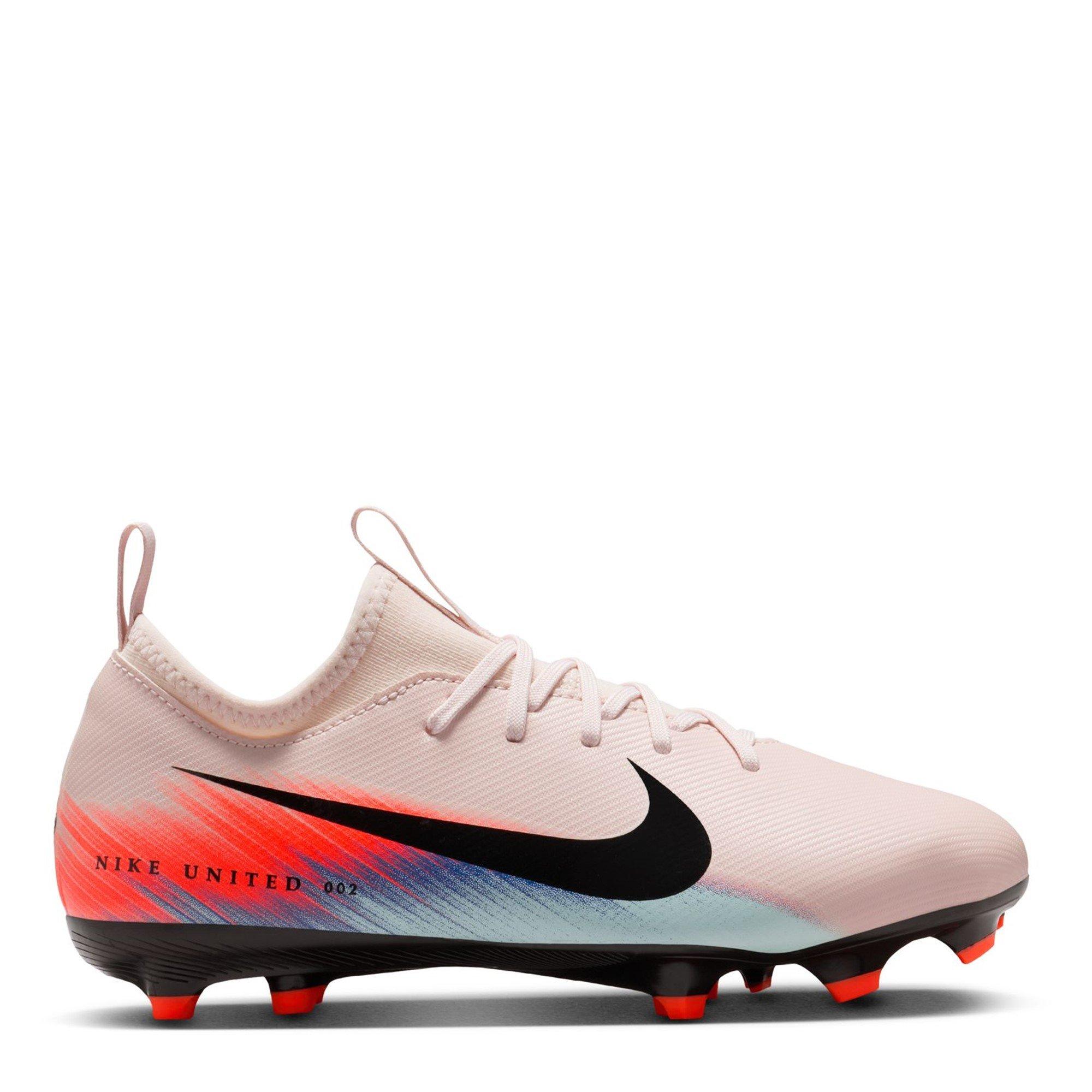 Nike Boys Zoom Mercurial Vapor 16 Juniors Firm Ground Football Boots - Pink/Blue - 5 (38)