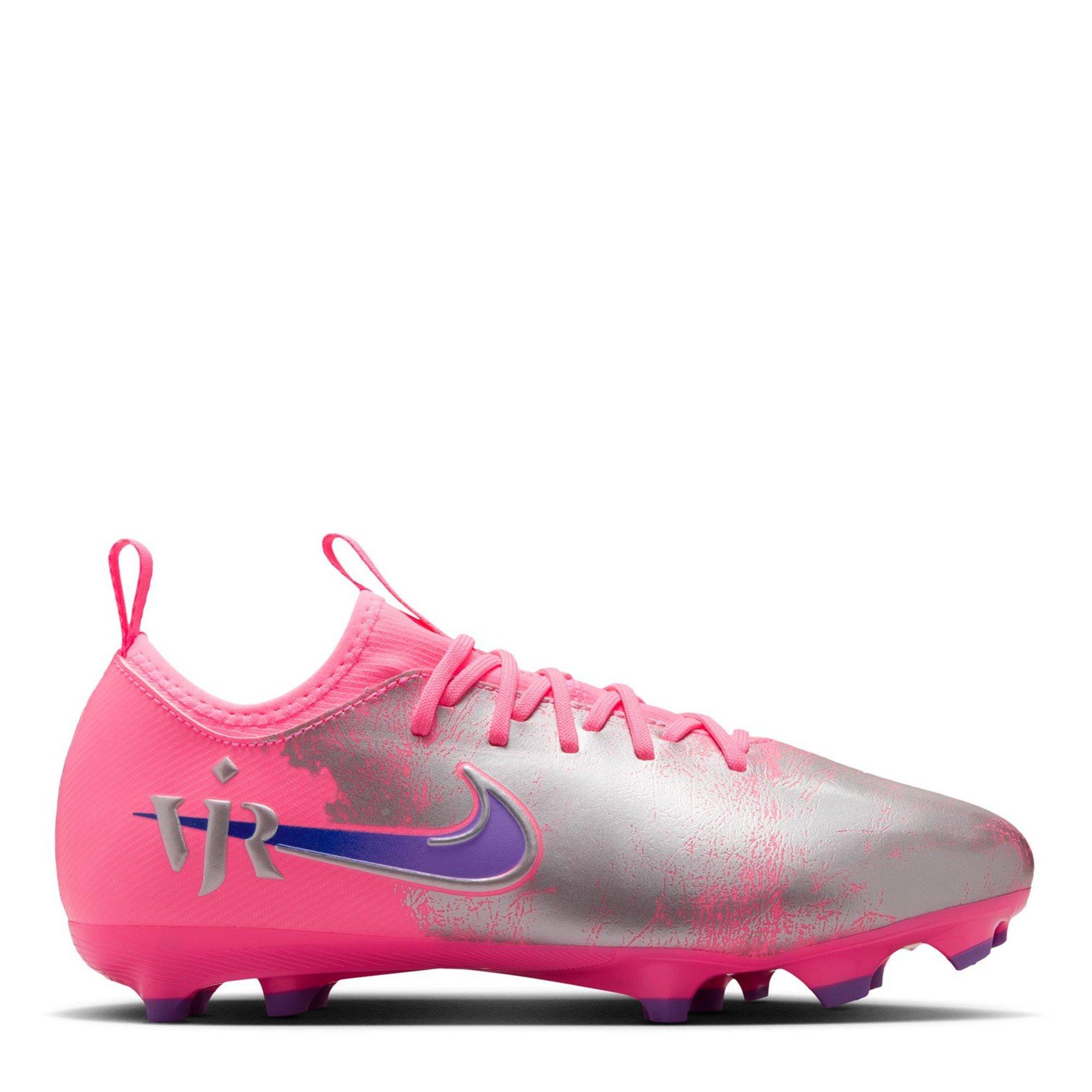 Nike Boys Zoom Mercurial Vapor 16 Juniors Firm Ground Football Boots - Pink/Black - 5.5 (38.5)