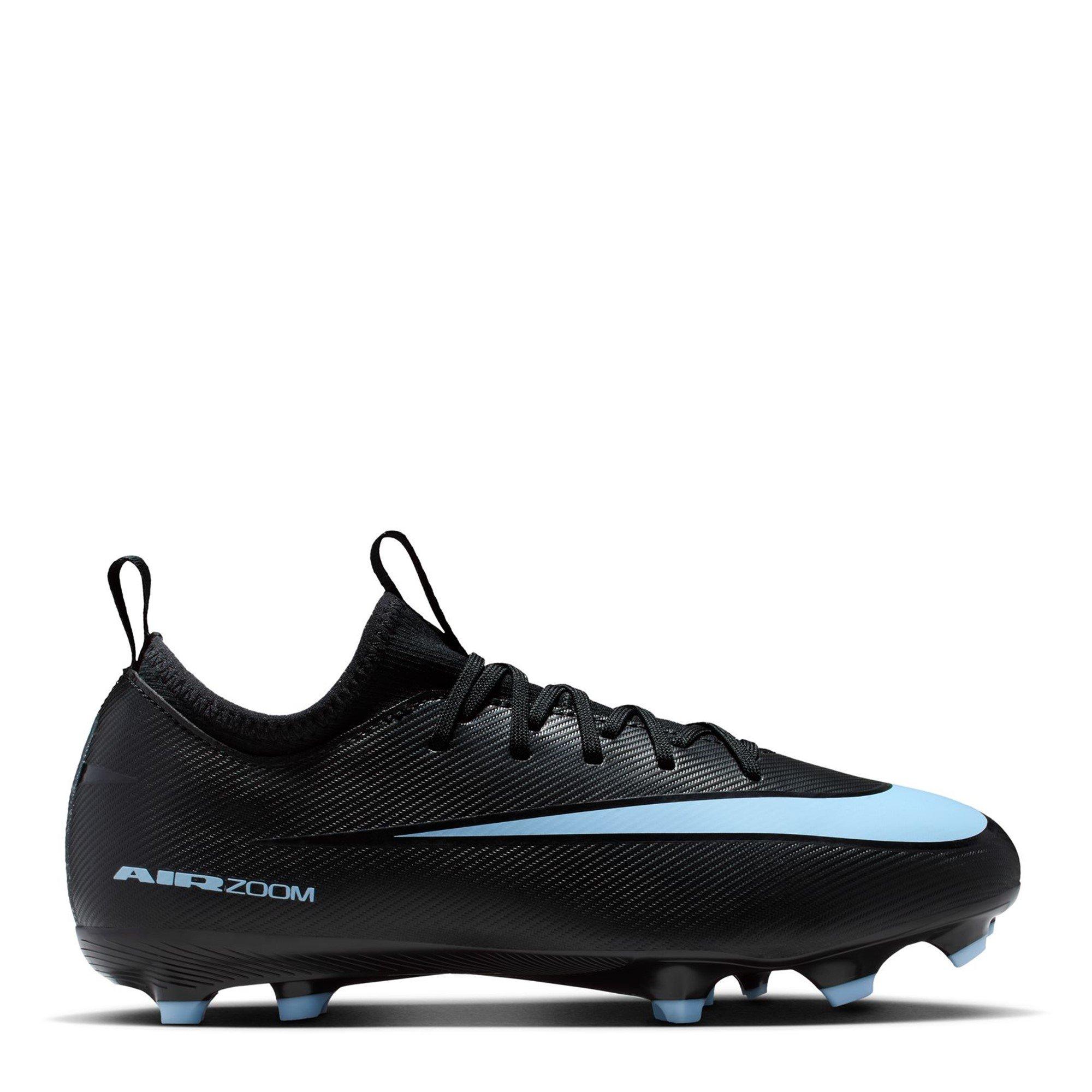 Nike Boys Zoom Mercurial Vapor 16 Juniors Firm Ground Football Boots - Black/Blue - 5.5 (38.5)