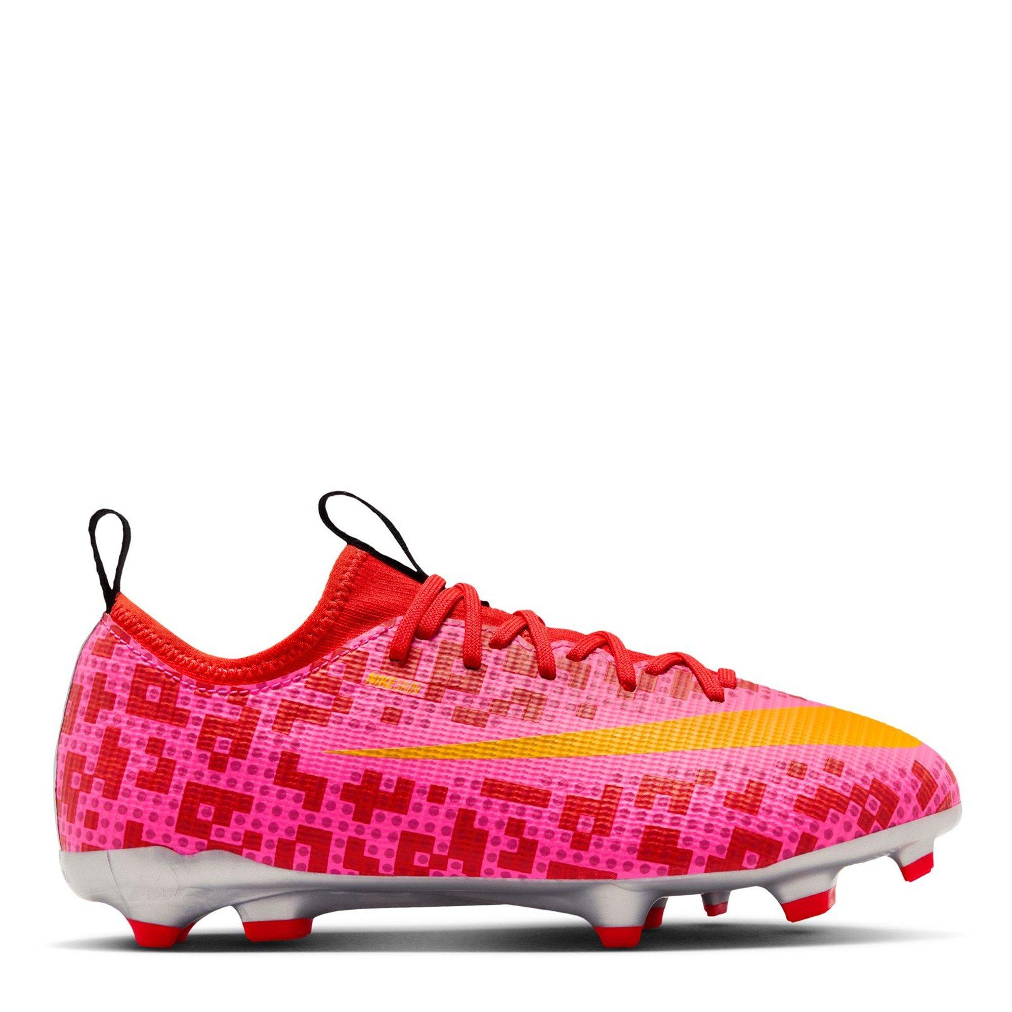 Nike Boys Zoom Mercurial Vapor 16 Juniors Firm Ground Football Boots - Rush Red - 5 (38)