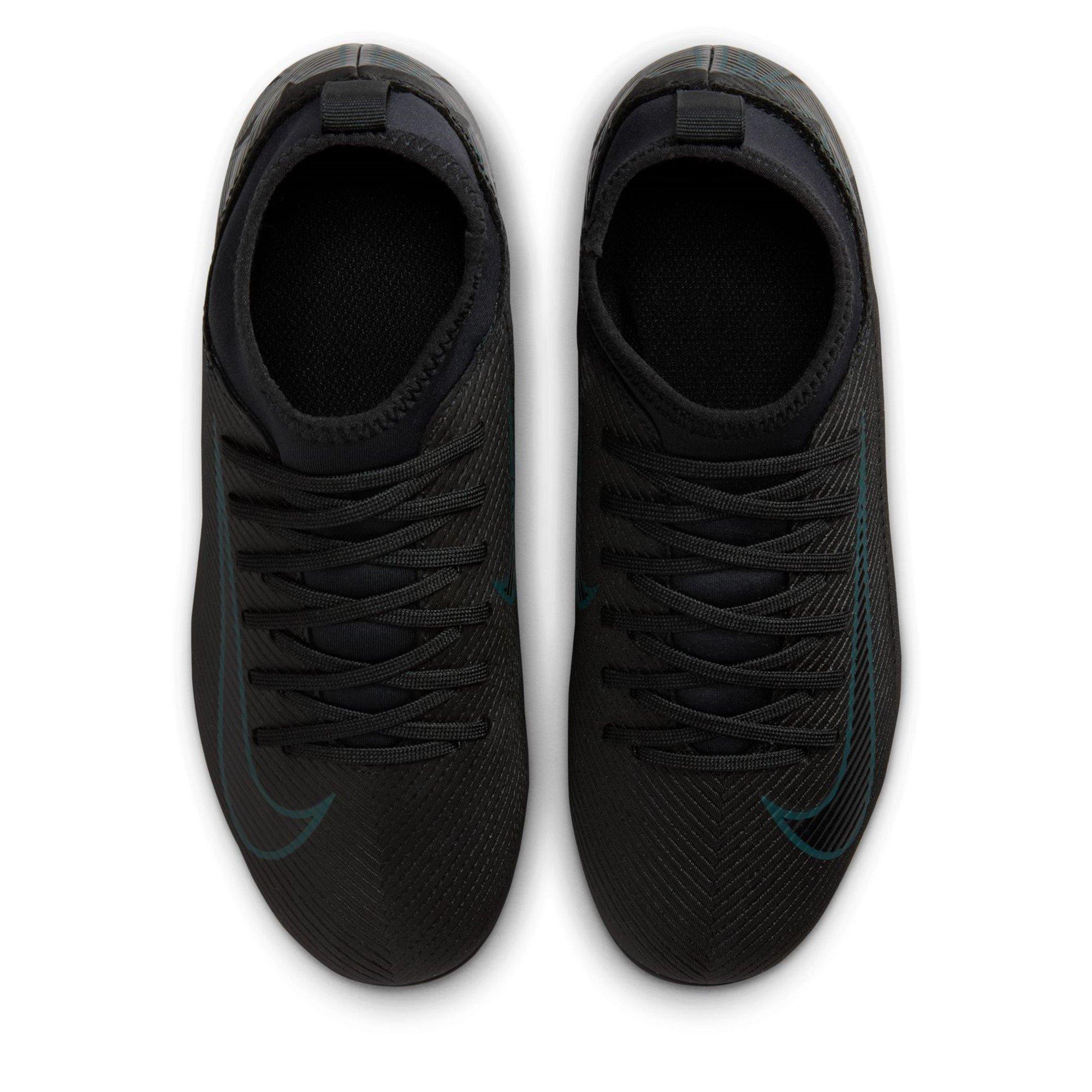 Black/Green - Nike - Mercurial Superfly 10 Junior Firm Ground Football Boots - 6