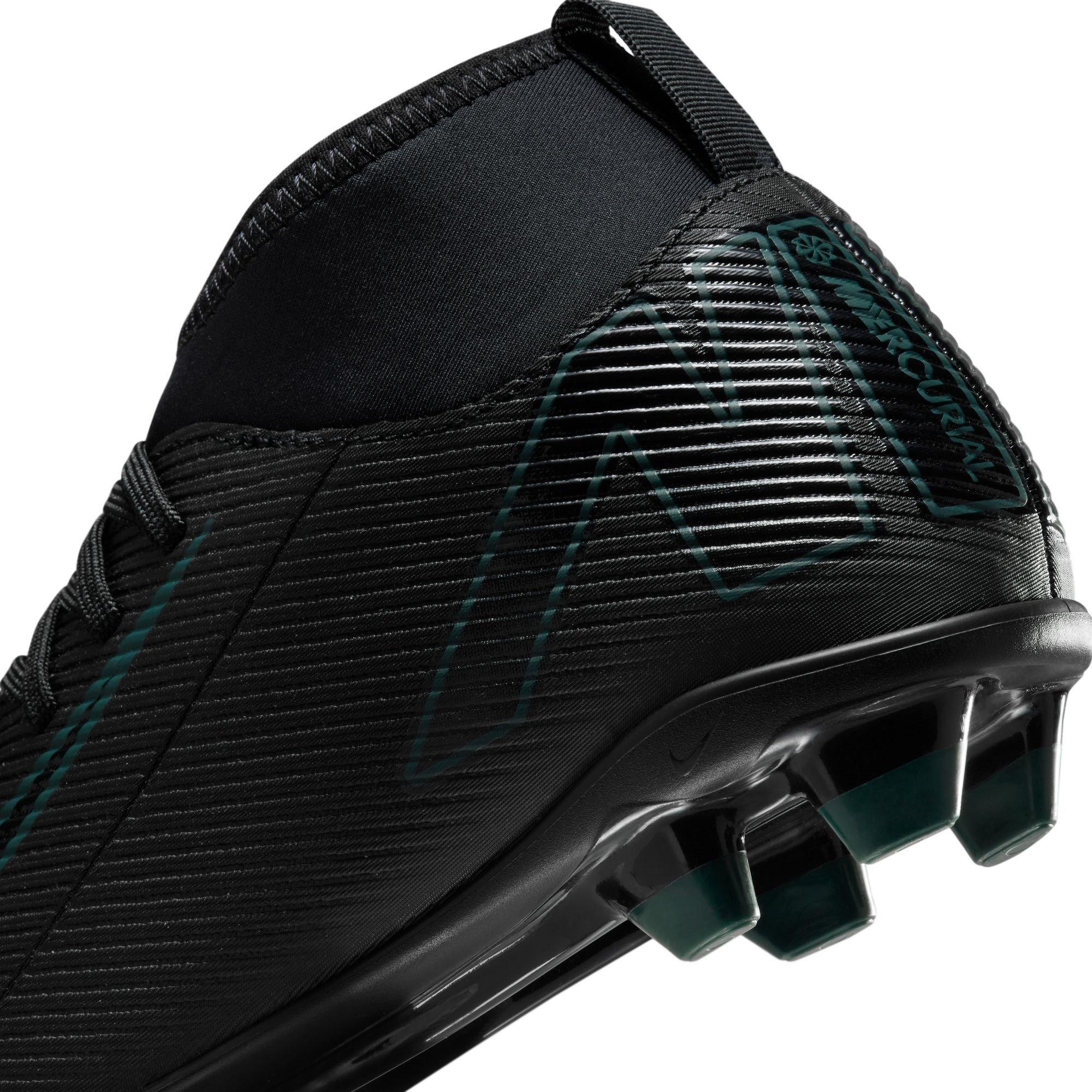 Black/Green - Nike - Mercurial Superfly 10 Junior Firm Ground Football Boots - 8