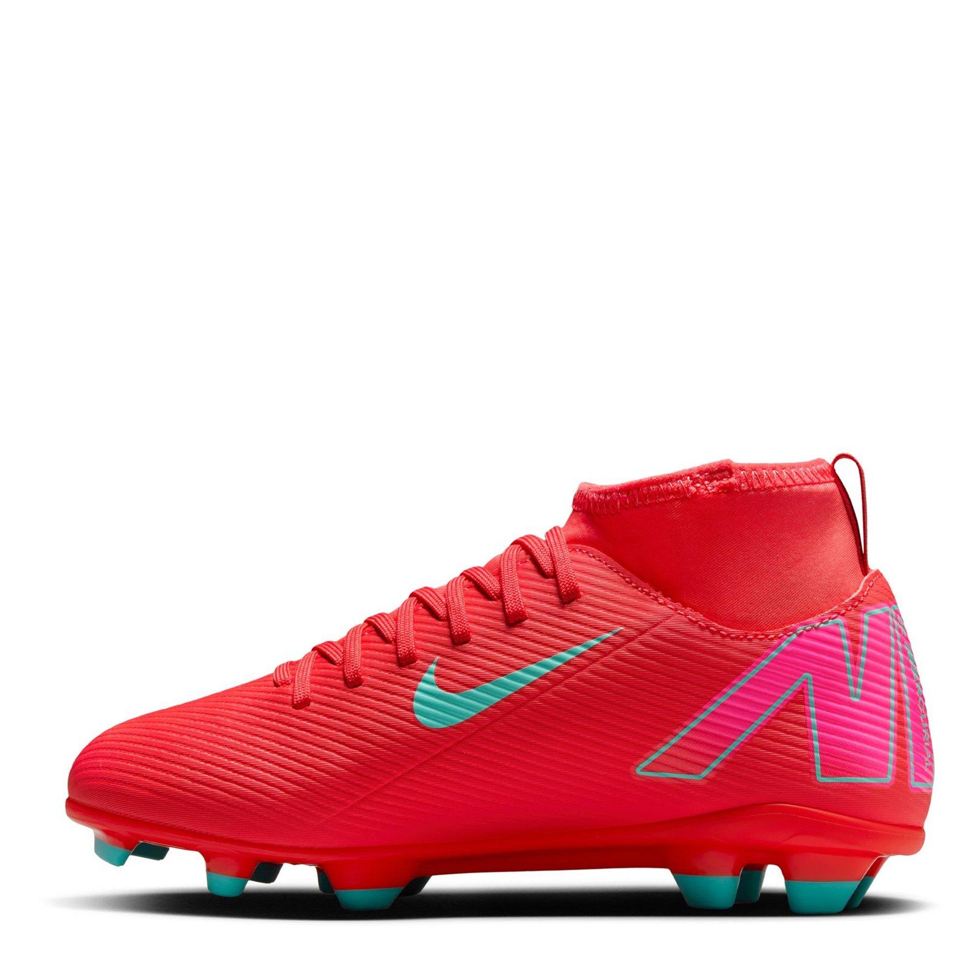 Rosso/Verde - Nike - Mercurial Superfly 10 Junior Firm Ground Football Boots - 2