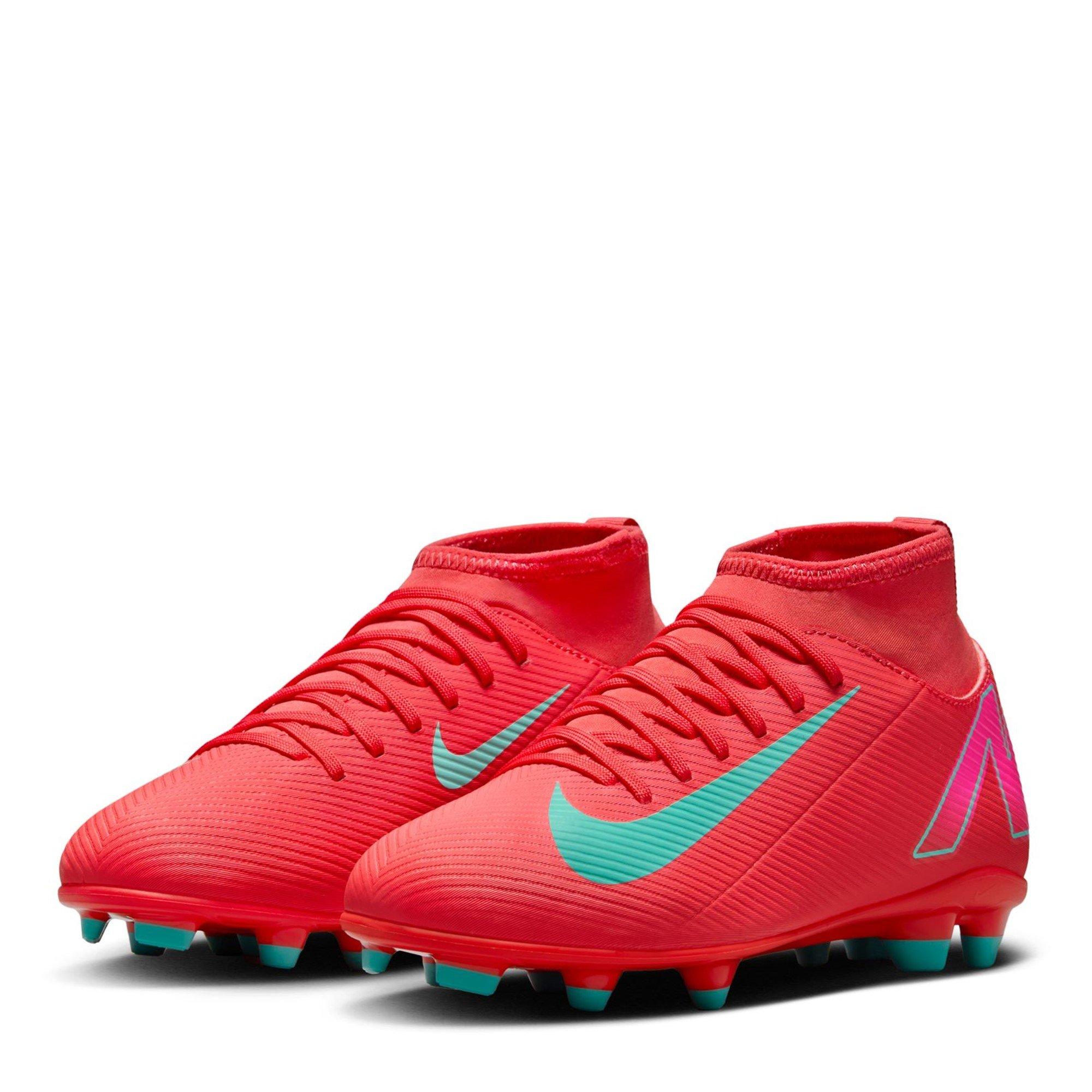Rosso/Verde - Nike - Mercurial Superfly 10 Junior Firm Ground Football Boots - 4