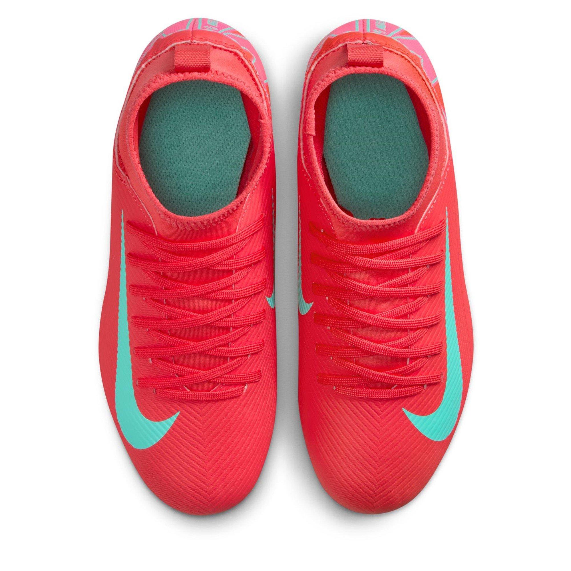 Rosso/Verde - Nike - Mercurial Superfly 10 Junior Firm Ground Football Boots - 6