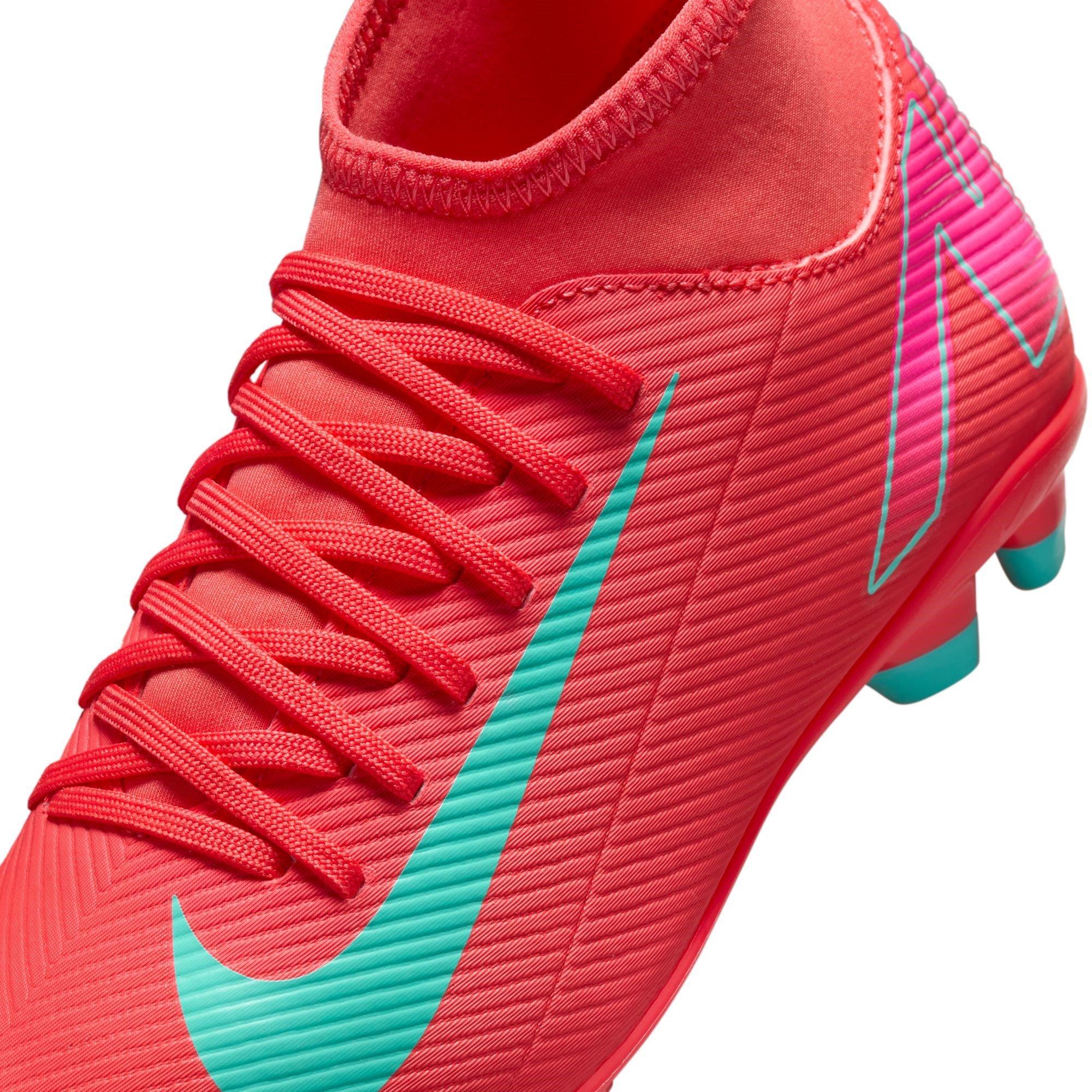 Rosso/Verde - Nike - Mercurial Superfly 10 Junior Firm Ground Football Boots - 7